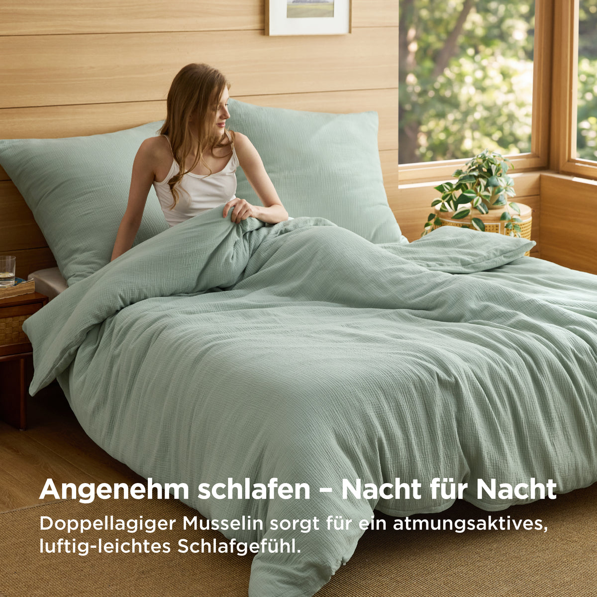 Baumwolle Musselin Bettwäsche