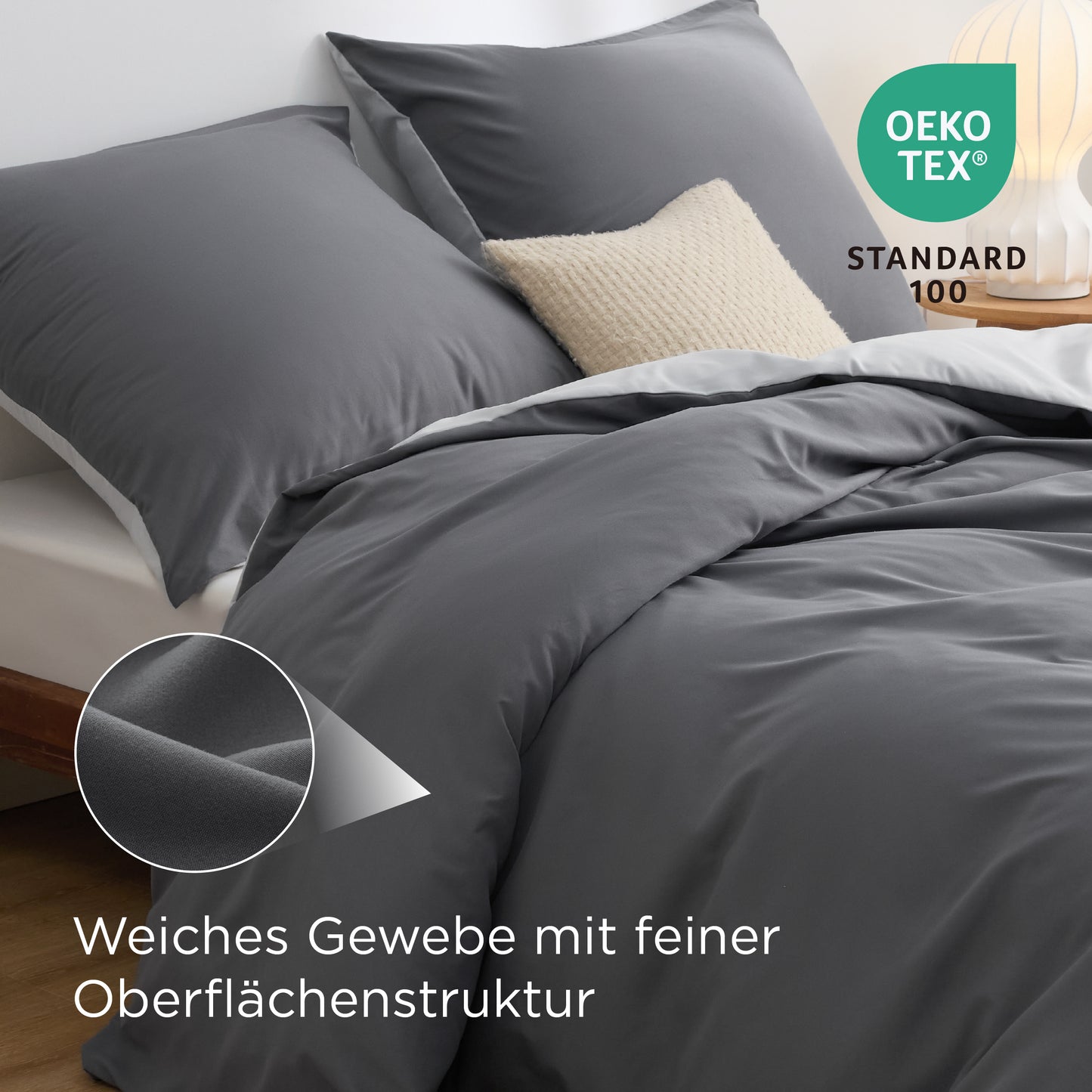 Gebürstetes Polyester Mikrofaser-Bettwäsche-Set