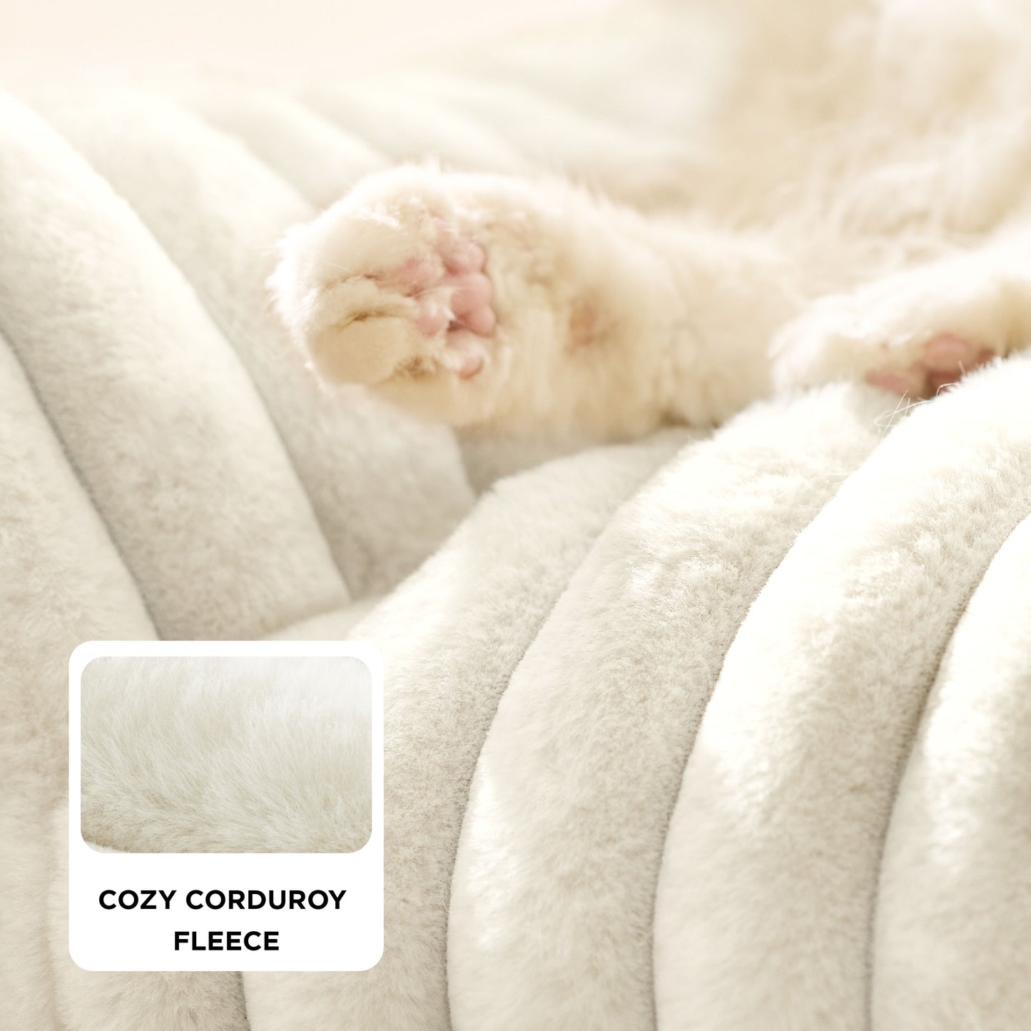 Corduroy Fleece Haustierliege