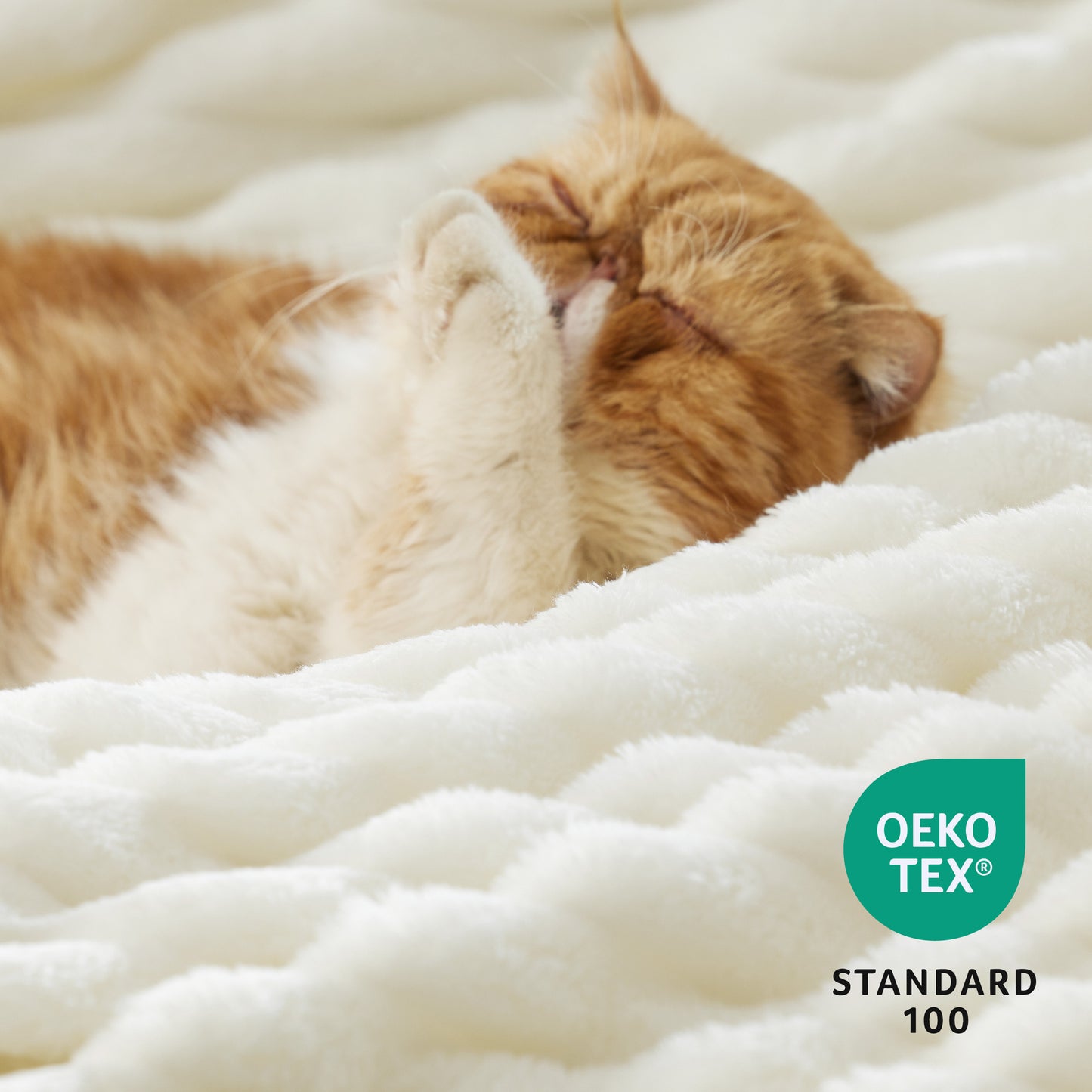 Jacquard Flauschige Sherpa Decke mit Streifenmuster