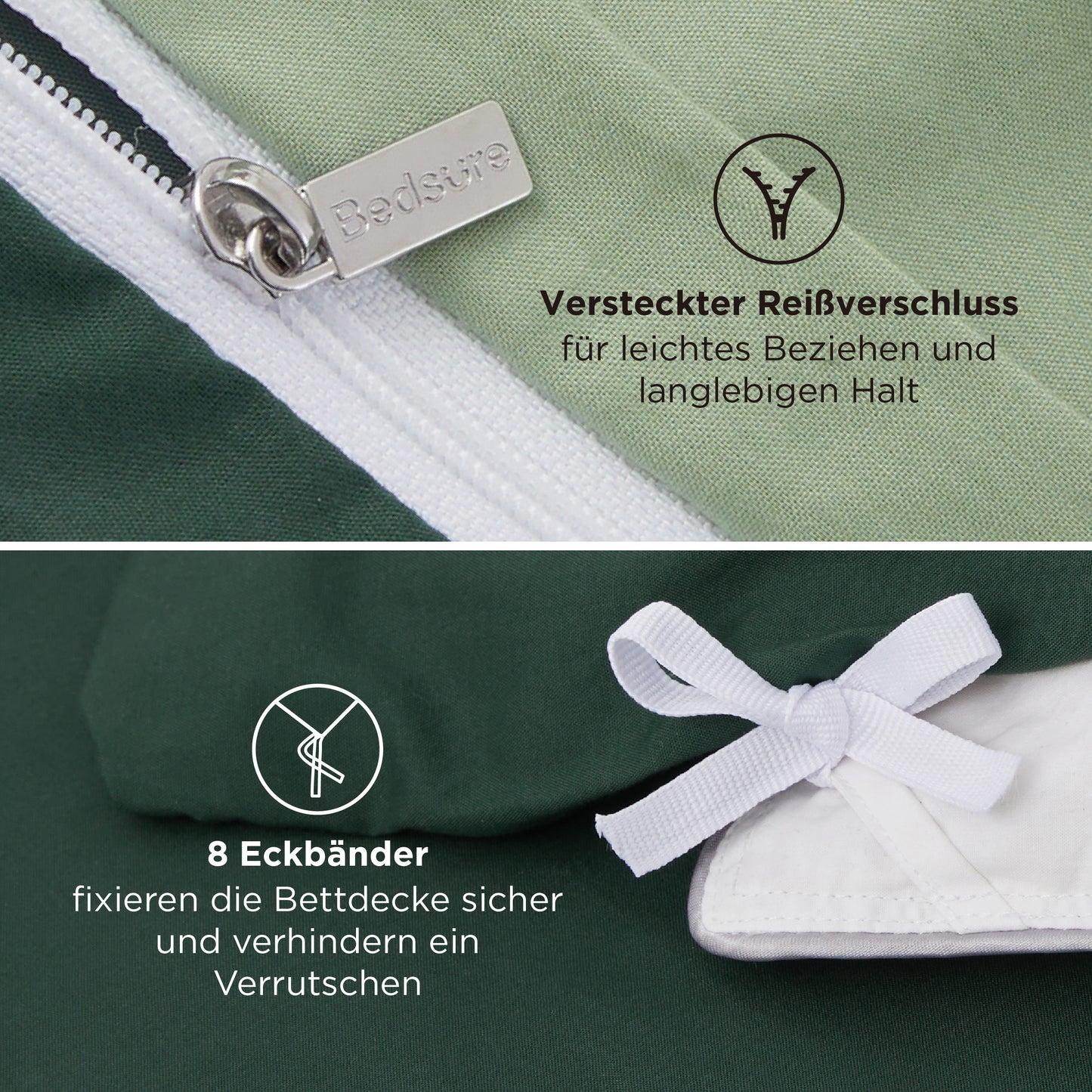 Gebürstetes Polyester Mikrofaser-Bettwäsche-Set