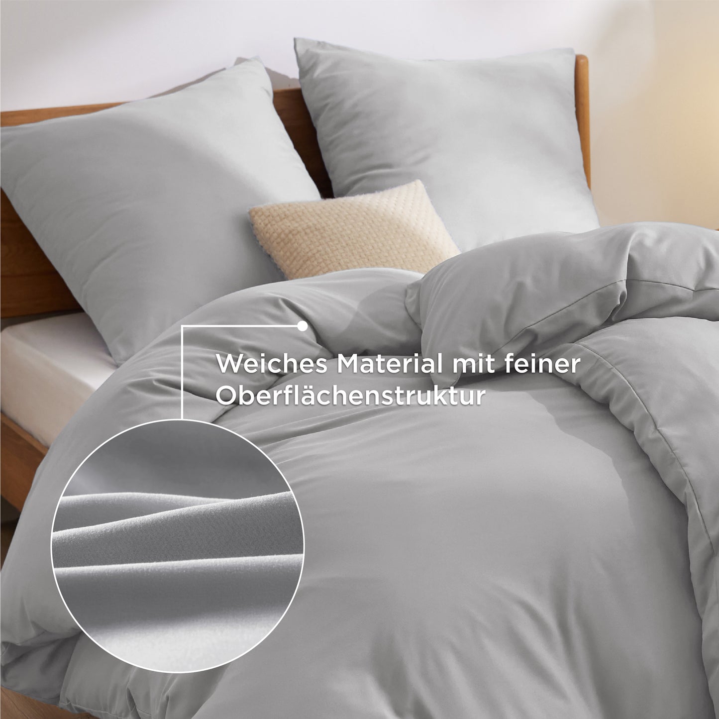 Gebürstetes Polyester Mikrofaser-Bettwäsche-Set