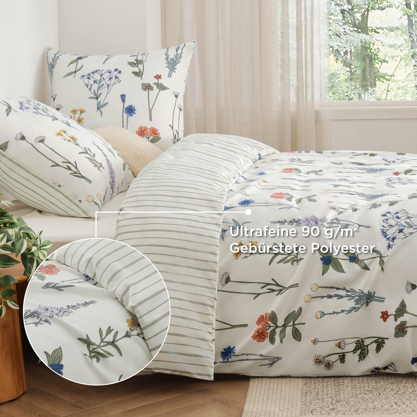 Polyester Mikrofaser Bettwäsche Set Mit Muster