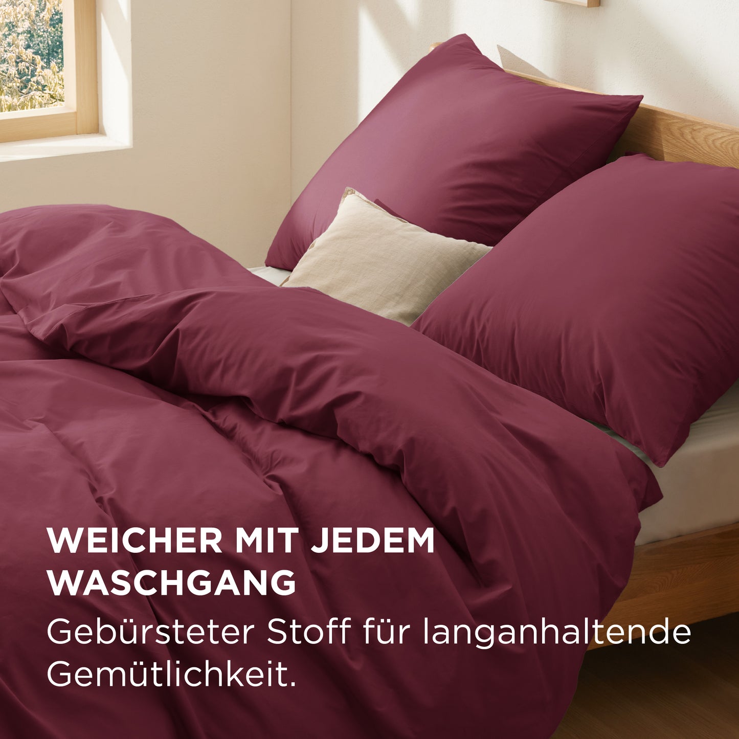 100% Perkal-Baumwolle Bettwäsche Set