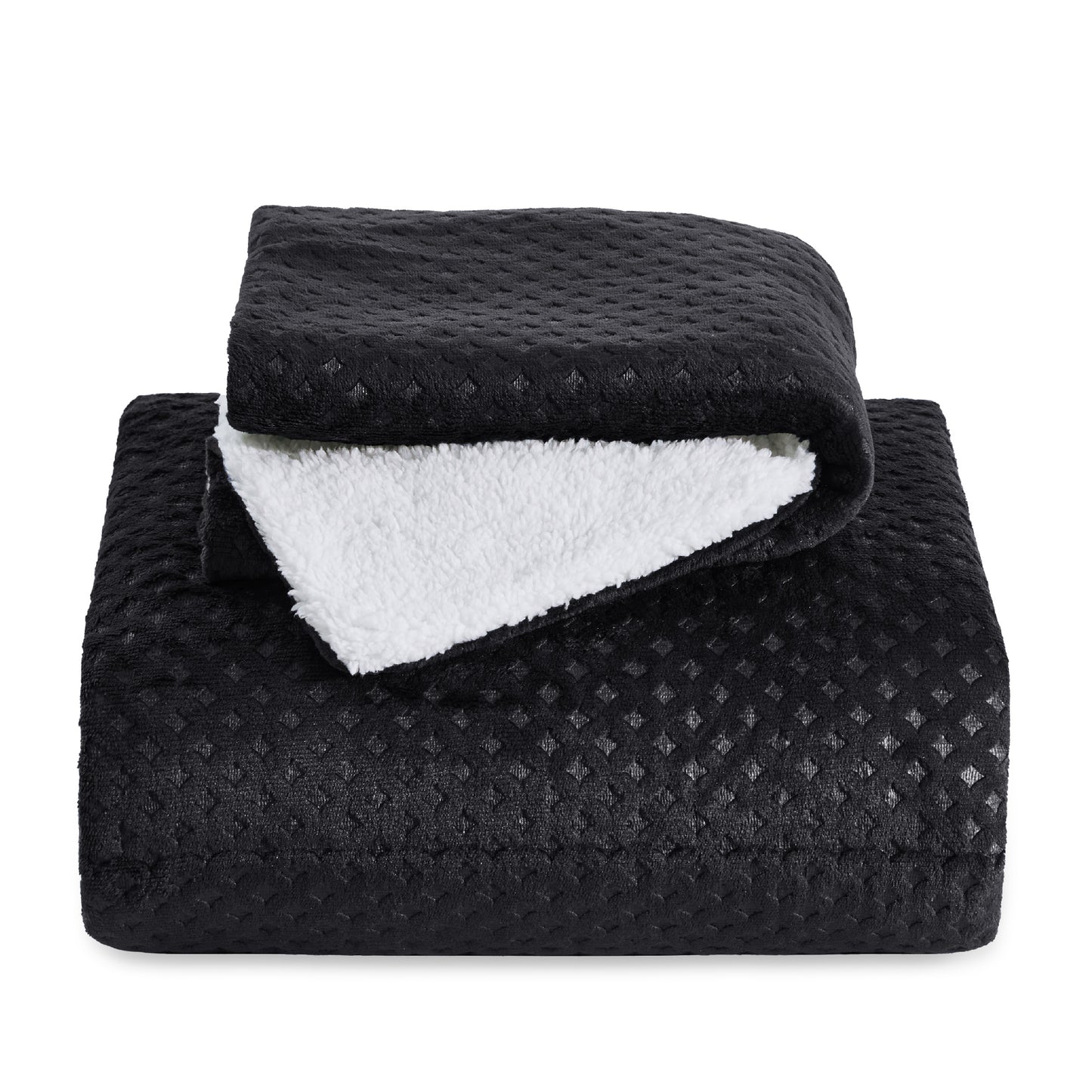 Flauschiges Fleece Bettwäsche Set mit Waffelstruktur