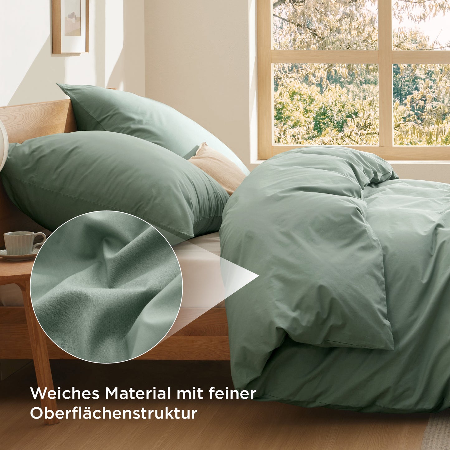 100% Perkal-Baumwolle Bettwäsche Set