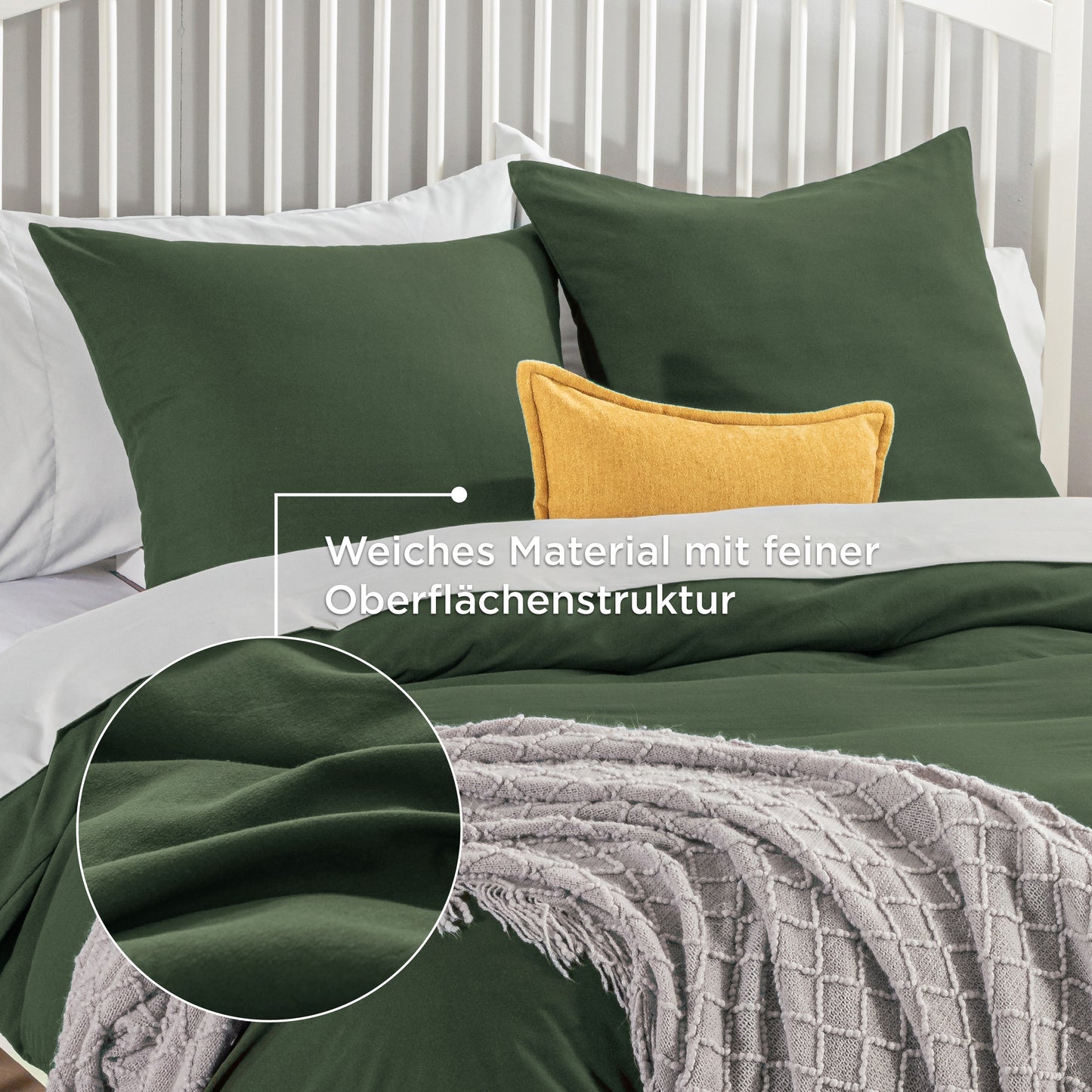 Gebürstetes Polyester Mikrofaser-Bettwäsche-Set
