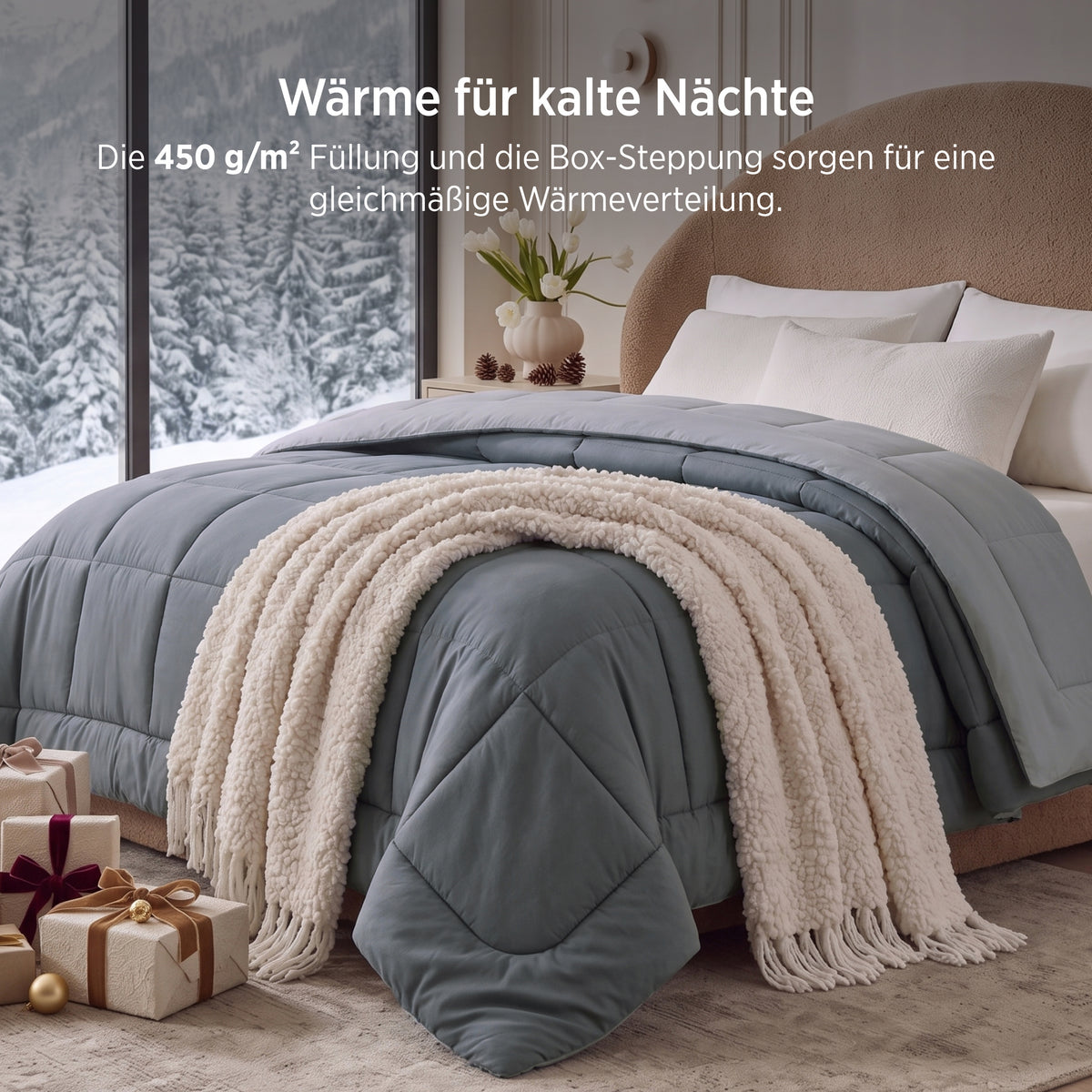 Bettdecke ohne Bezug mit Daunen-Alternative 450gsm