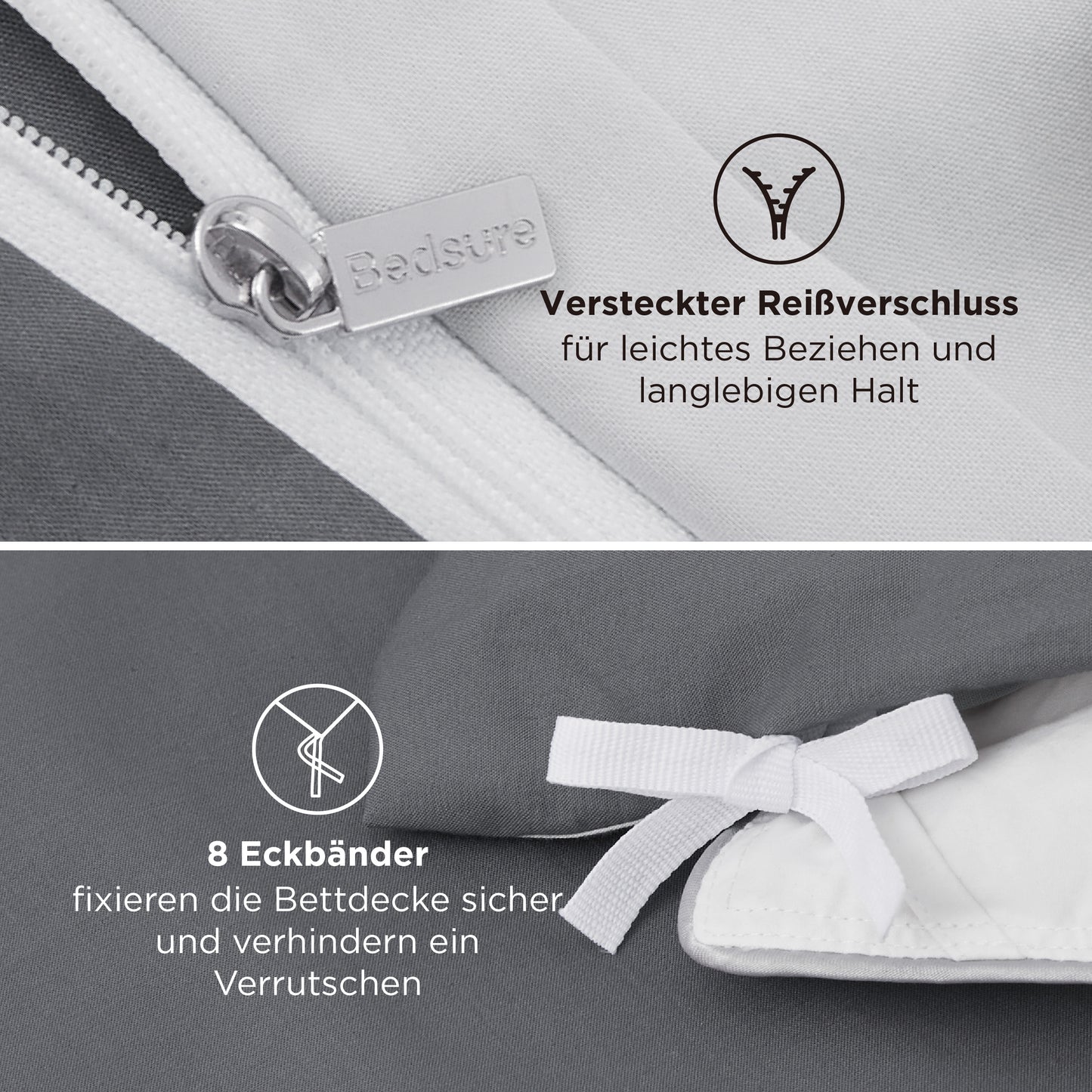 Gebürstetes Polyester Mikrofaser-Bettwäsche-Set