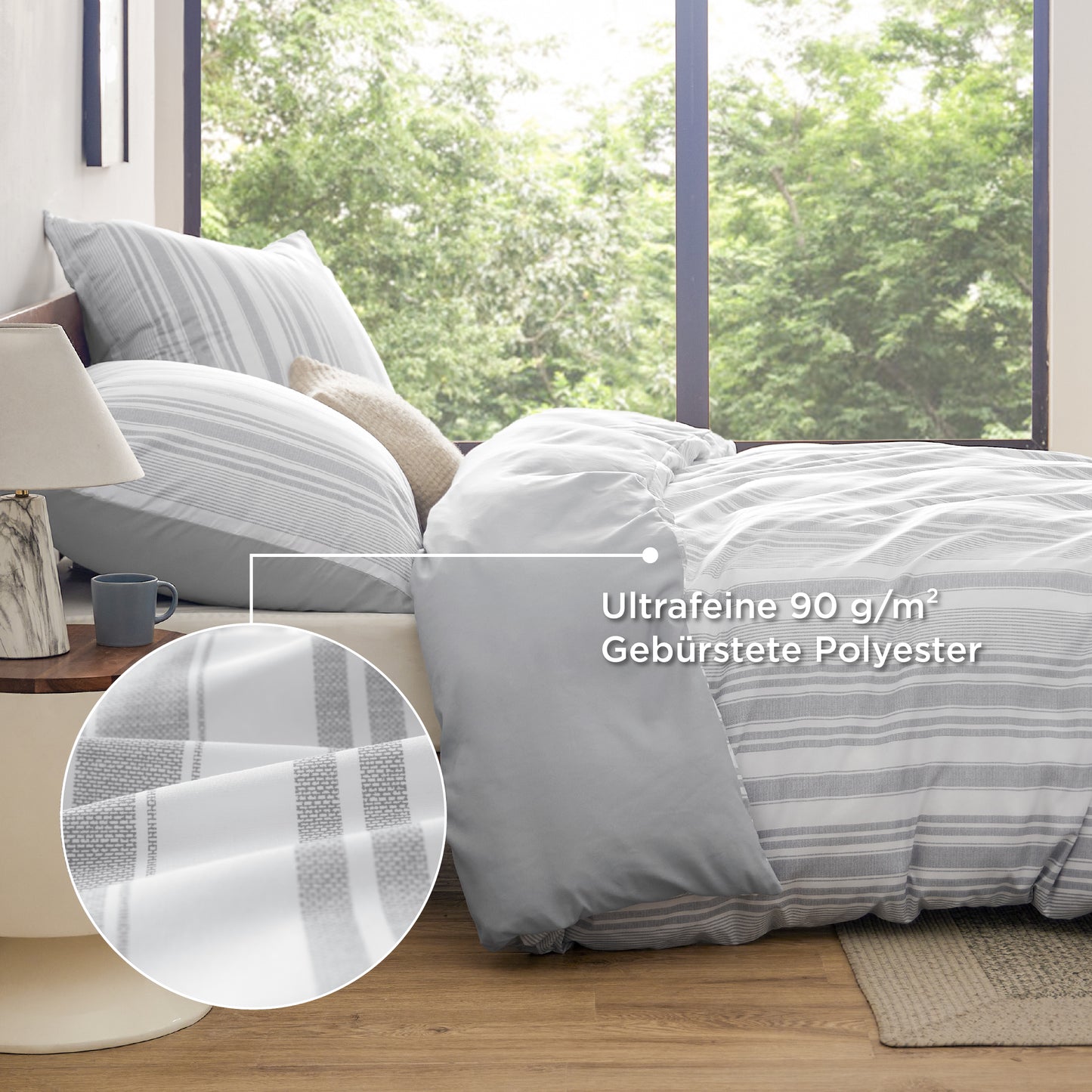 Polyester Mikrofaser Bettwäsche Set Mit Muster