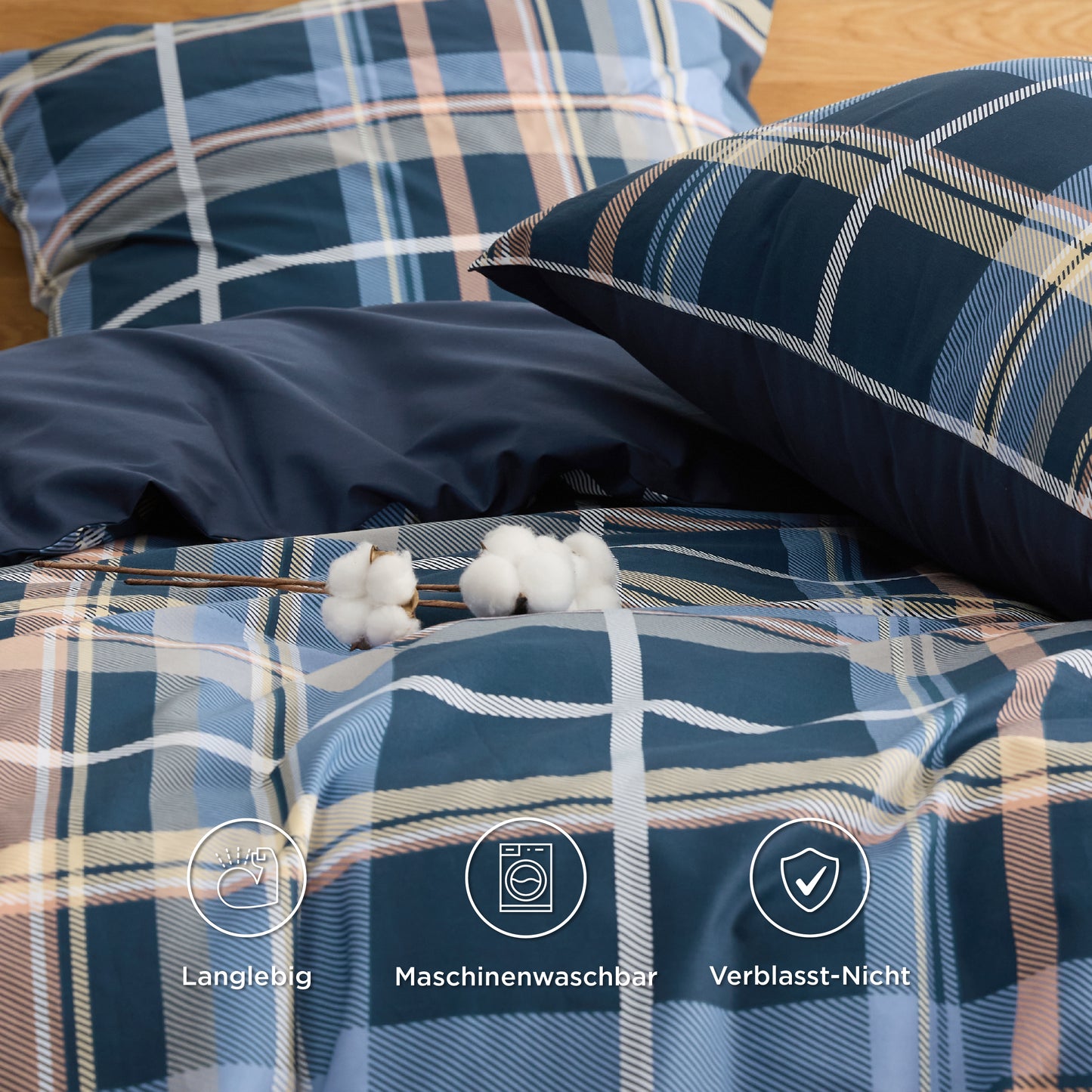 100% Baumwolle Bettwäsche Set Mit Muster