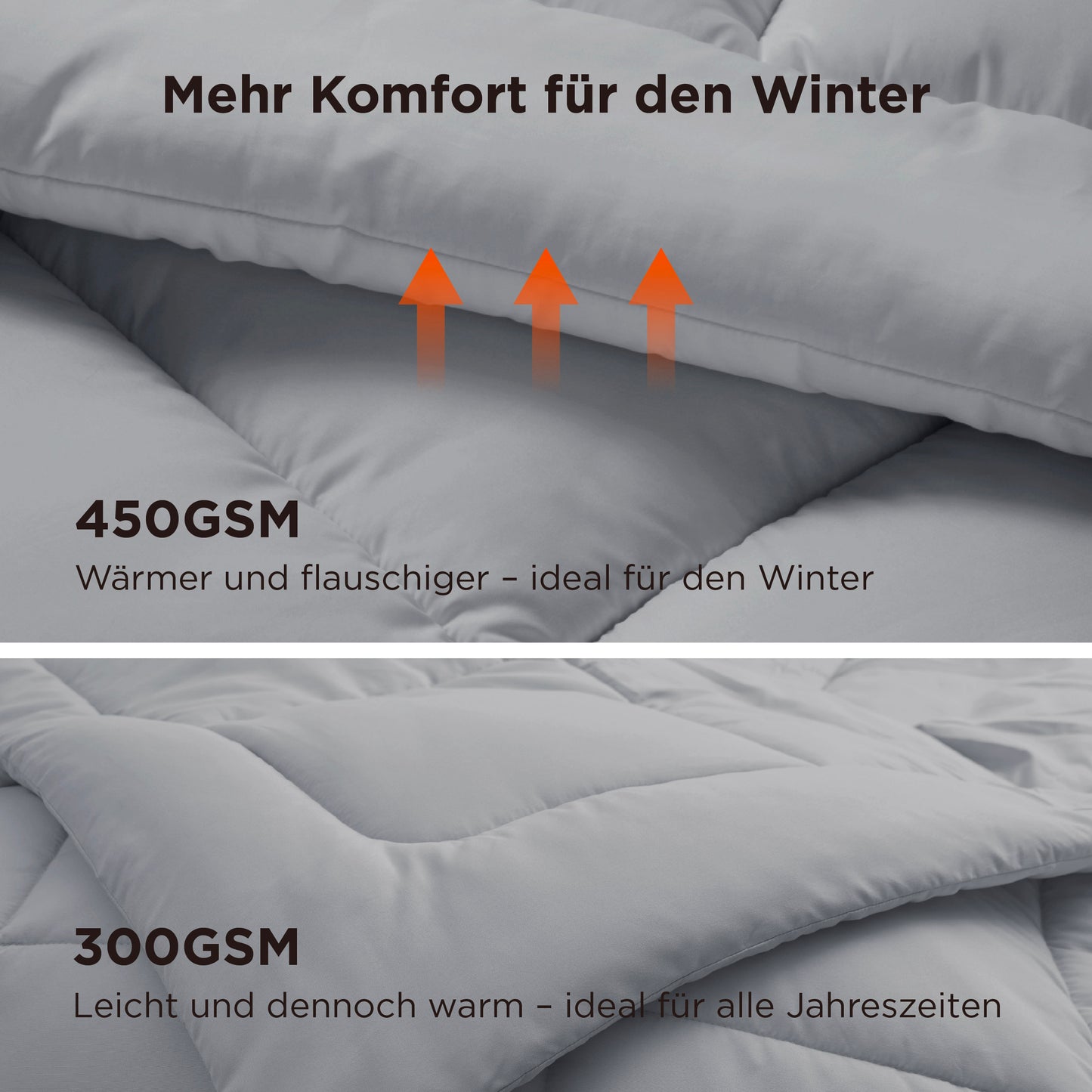 GentleSoft™ Daunen-Alternative Bettdecke 450 g/m²