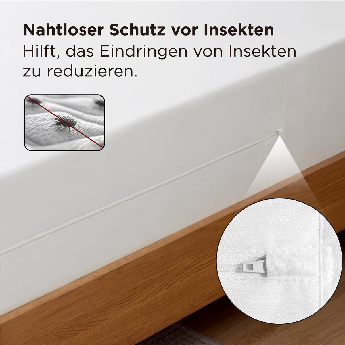 Wasserdichter Matratzenschoner mit Milbenschutz