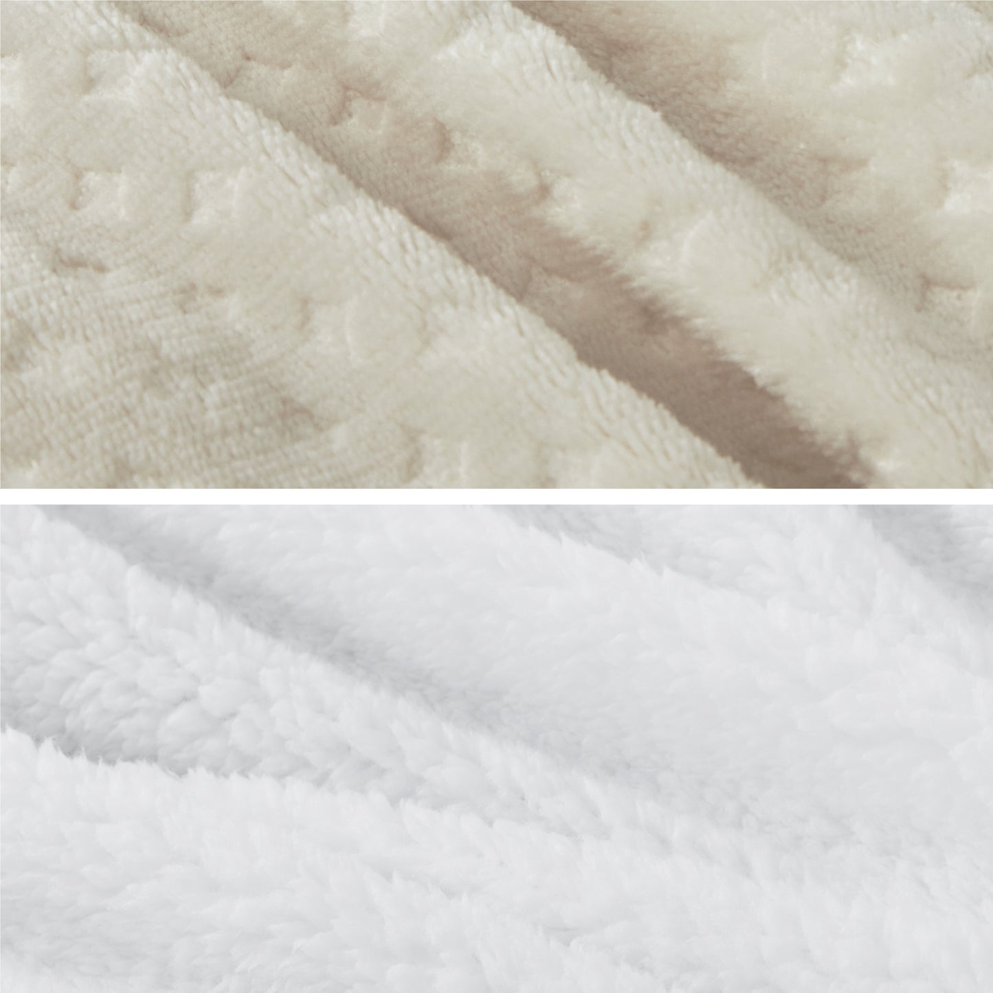 Flauschiges Fleece Bettwäsche Set mit Waffelstruktur