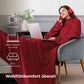 Tragbare Fleece Decke mit Ärmeln