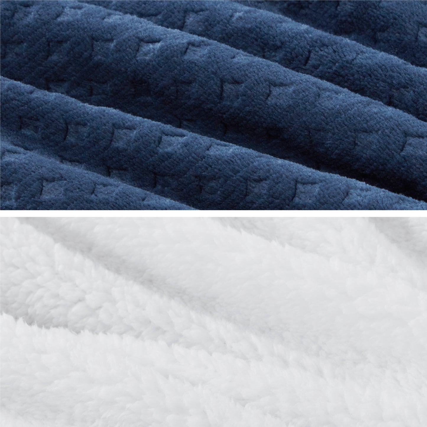 Flauschiges Fleece Bettwäsche Set mit Waffelstruktur