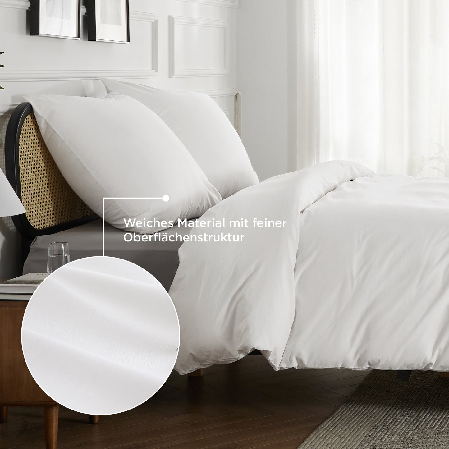 100% Perkal-Baumwolle Bettwäsche Set