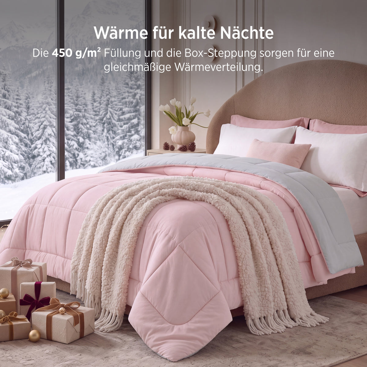 Bettdecke ohne Bezug mit Daunen-Alternative 450gsm