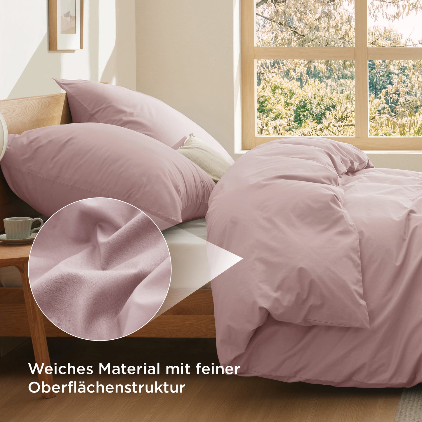 100% Perkal-Baumwolle Bettwäsche Set