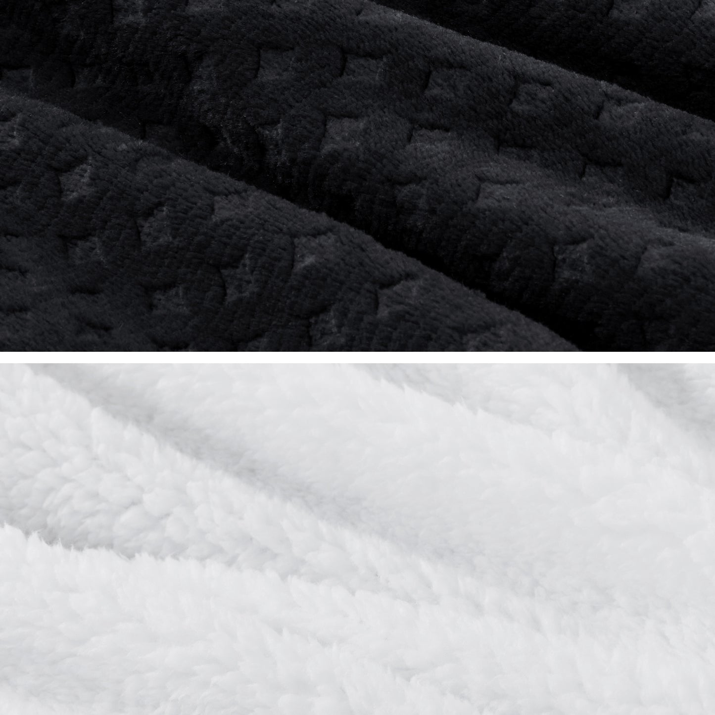 Flauschiges Fleece Bettwäsche Set mit Waffelstruktur