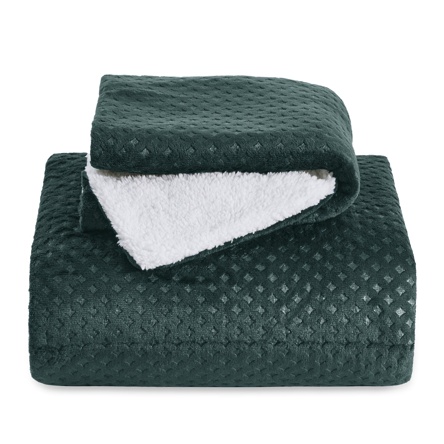 Flauschiges Fleece Bettwäsche Set mit Waffelstruktur