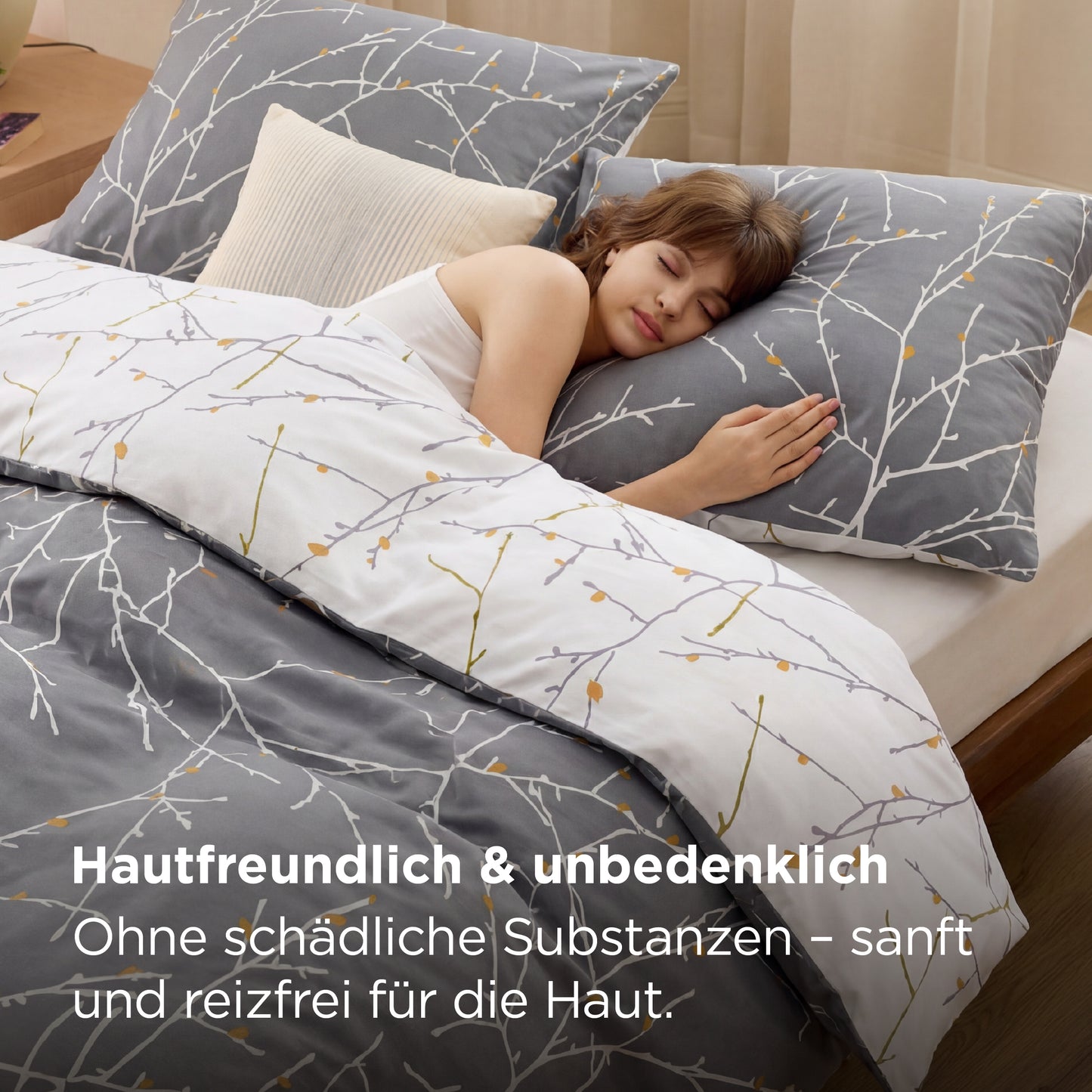 100% Baumwolle Bettwäsche Set Mit Muster