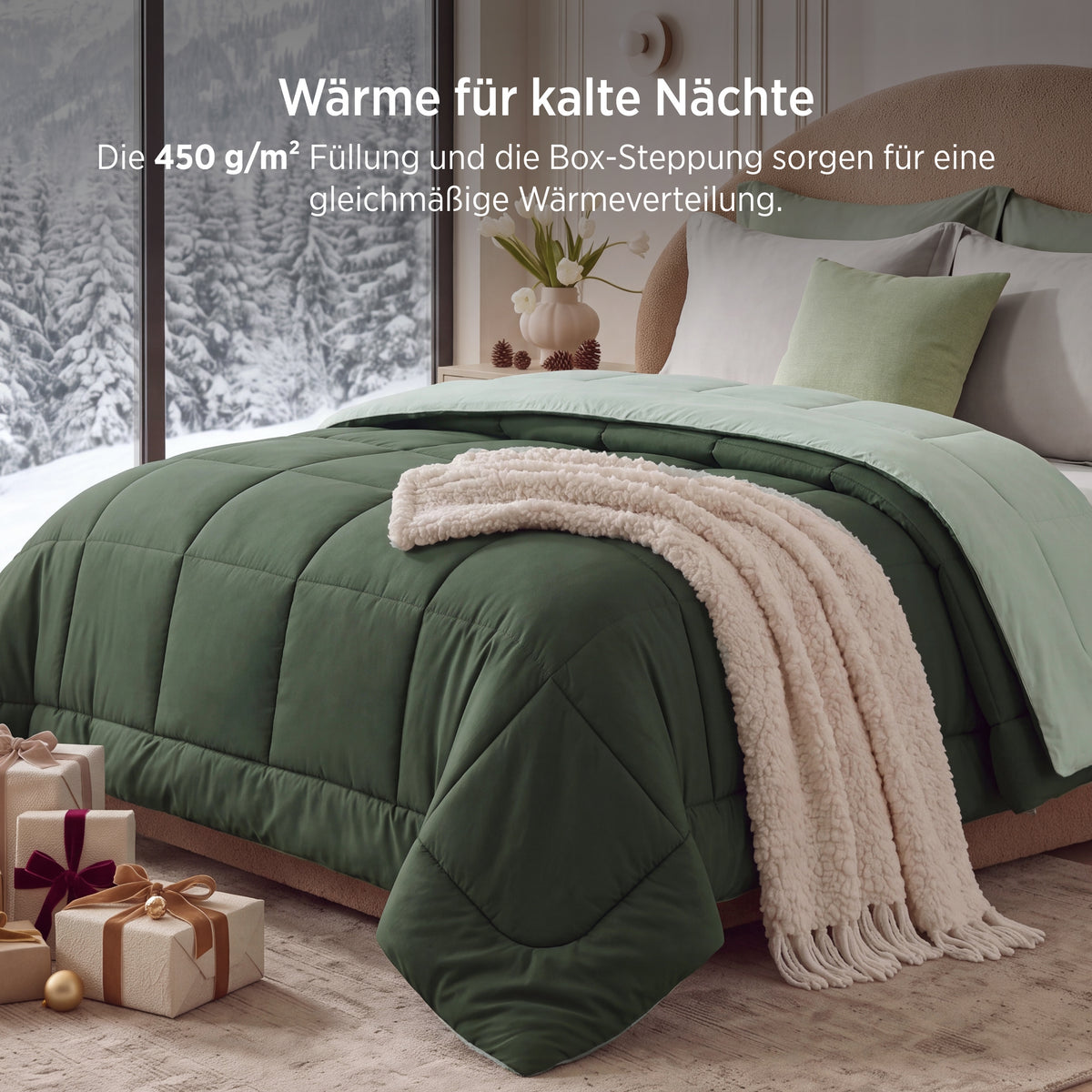 Bettdecke ohne Bezug mit Daunen-Alternative 450gsm