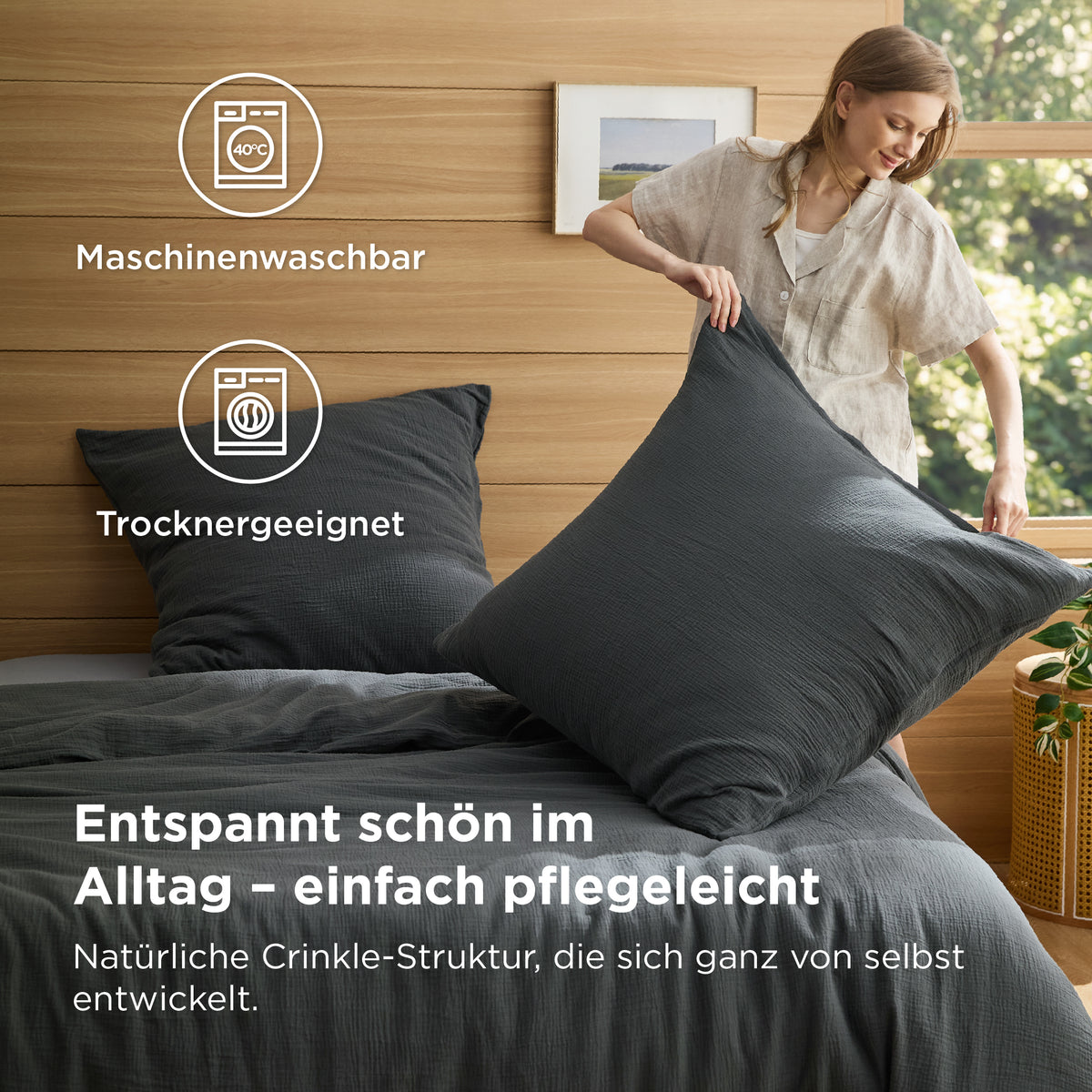 Baumwolle Musselin Bettwäsche