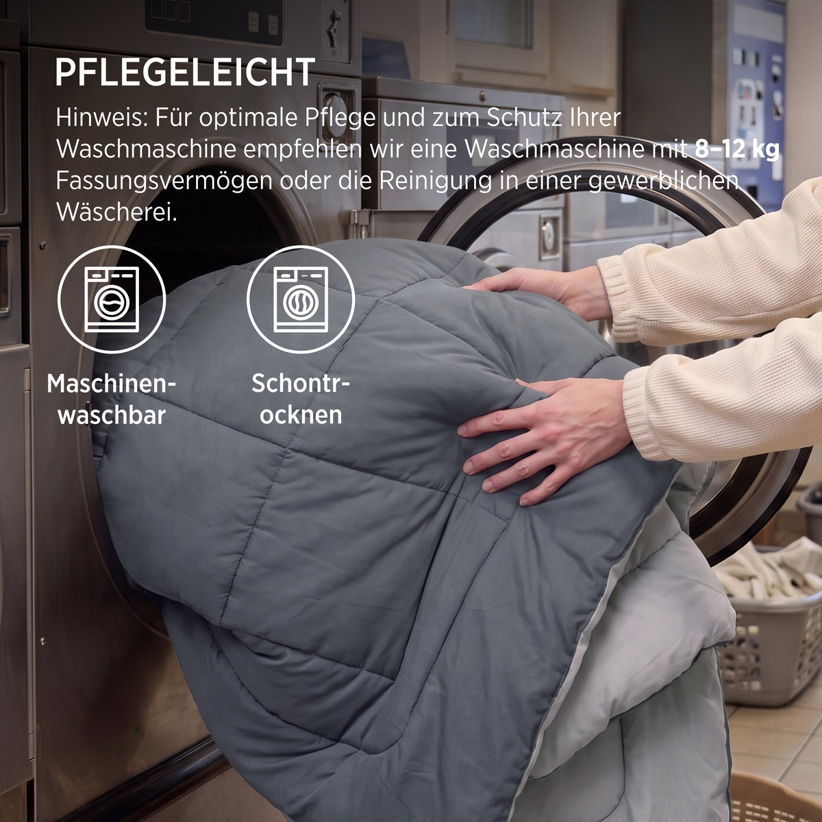 Bettdecke ohne Bezug mit Daunen-Alternative 450gsm