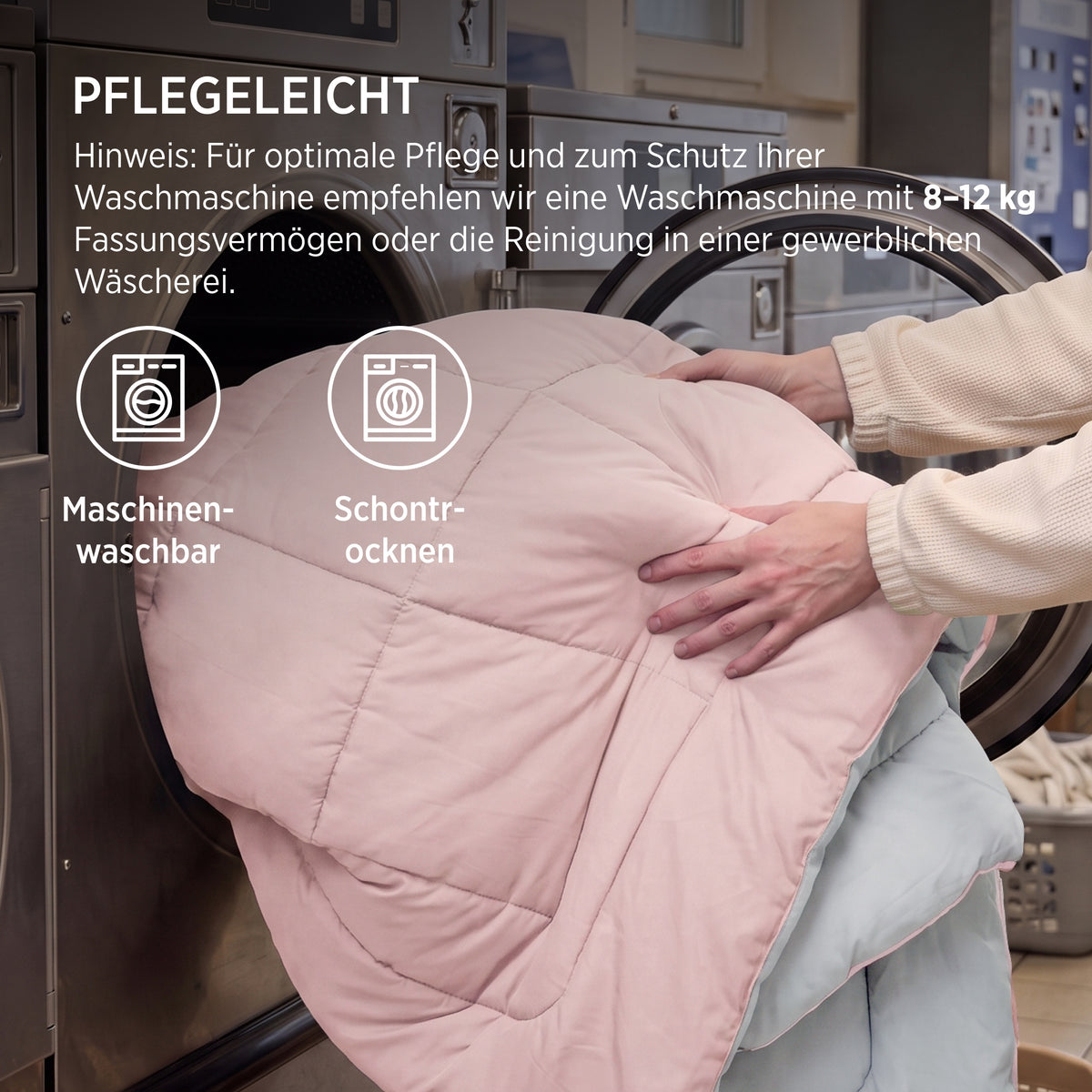 Bettdecke ohne Bezug mit Daunen-Alternative 450gsm