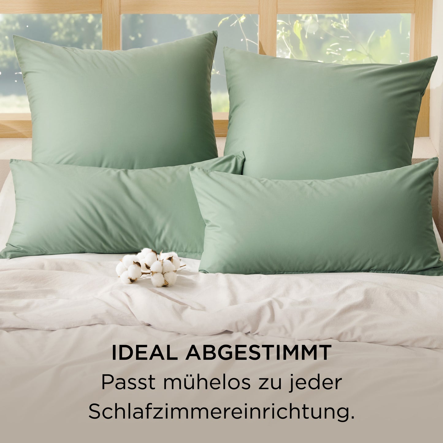 Kissenbezüge aus 100% Perkal-Baumwolle