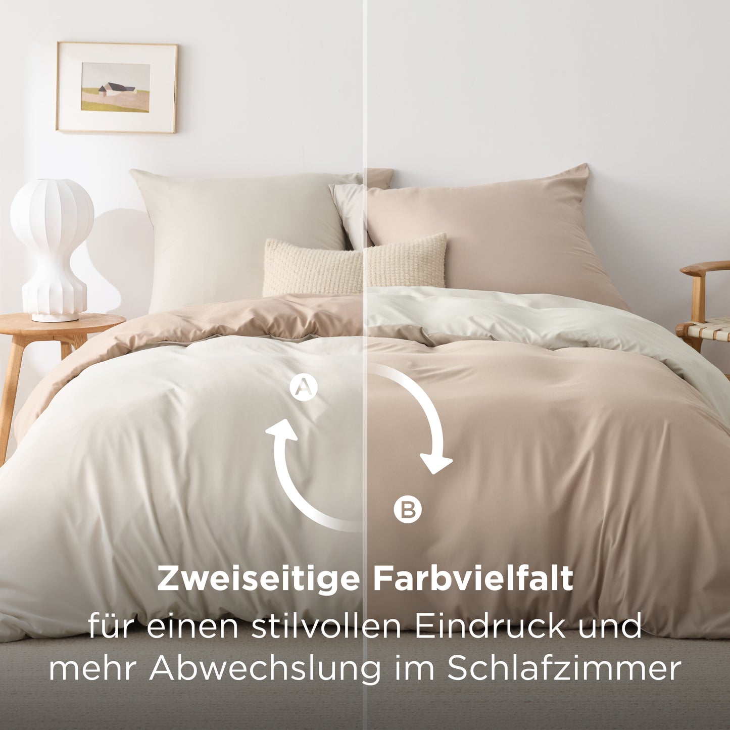 Gebürstetes Polyester Mikrofaser-Bettwäsche-Set