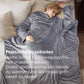 Tragbare Fleece Decke mit Ärmeln