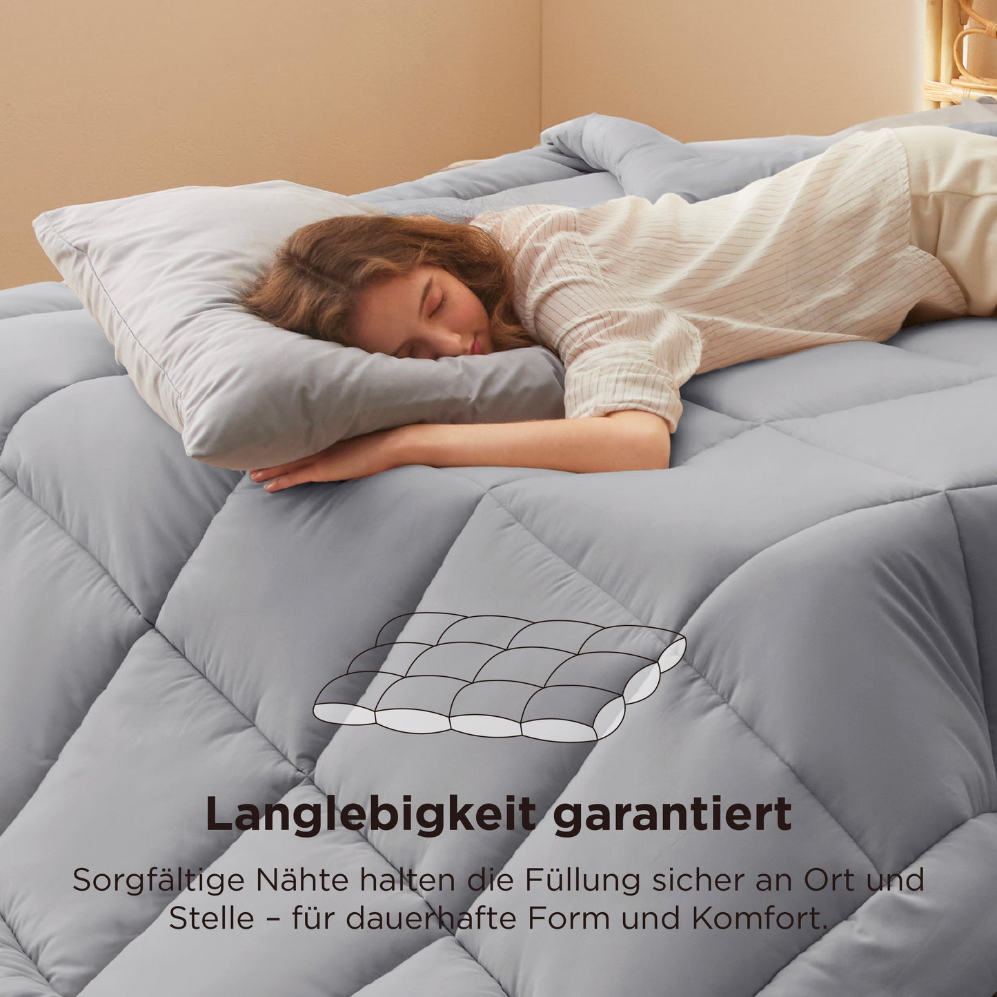 GentleSoft™ Daunen-Alternative Bettdecke 450 g/m²