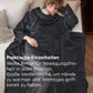 Tragbare Fleece Decke mit Ärmeln