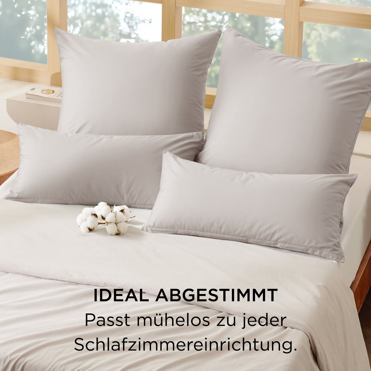 Kissenbezüge aus 100% Perkal-Baumwolle