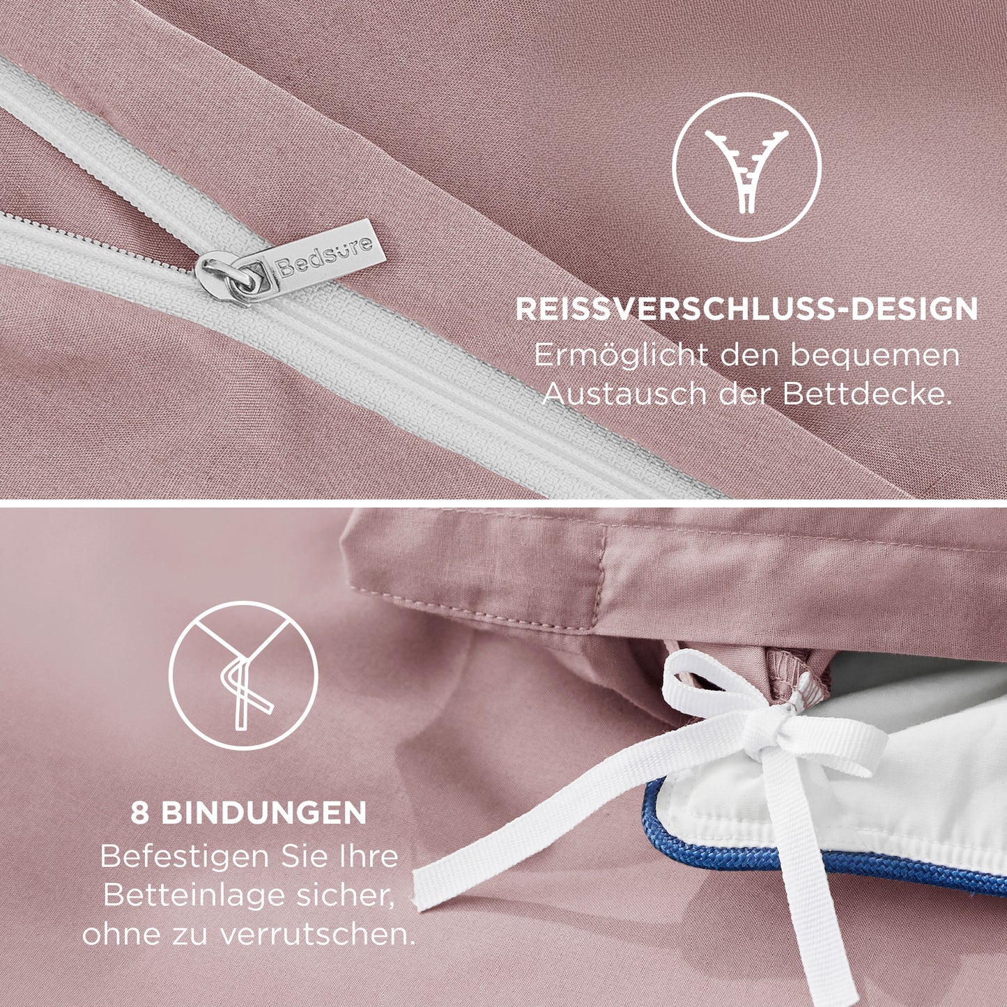 100% Perkal-Baumwolle Bettwäsche Set