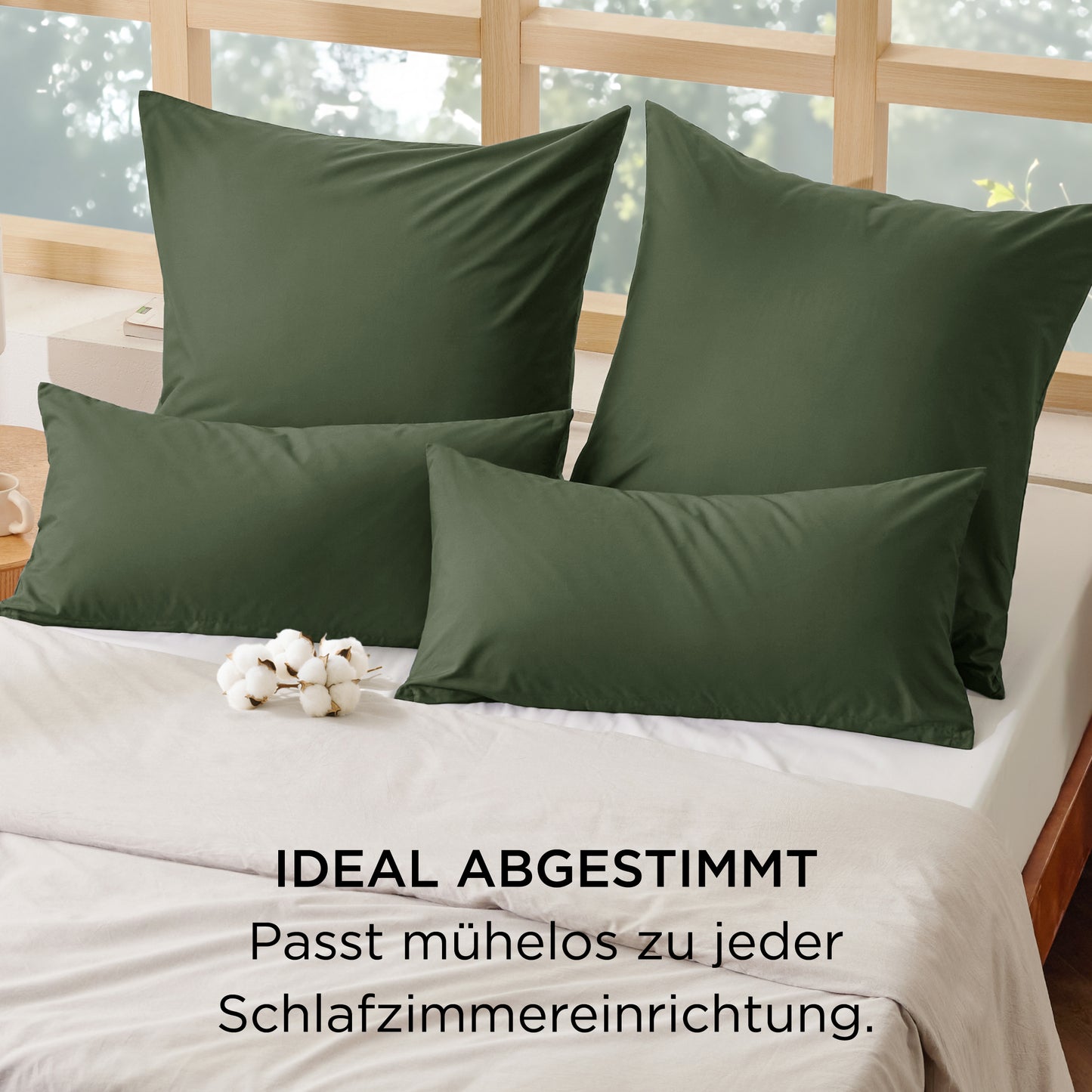 Kissenbezüge aus 100% Perkal-Baumwolle