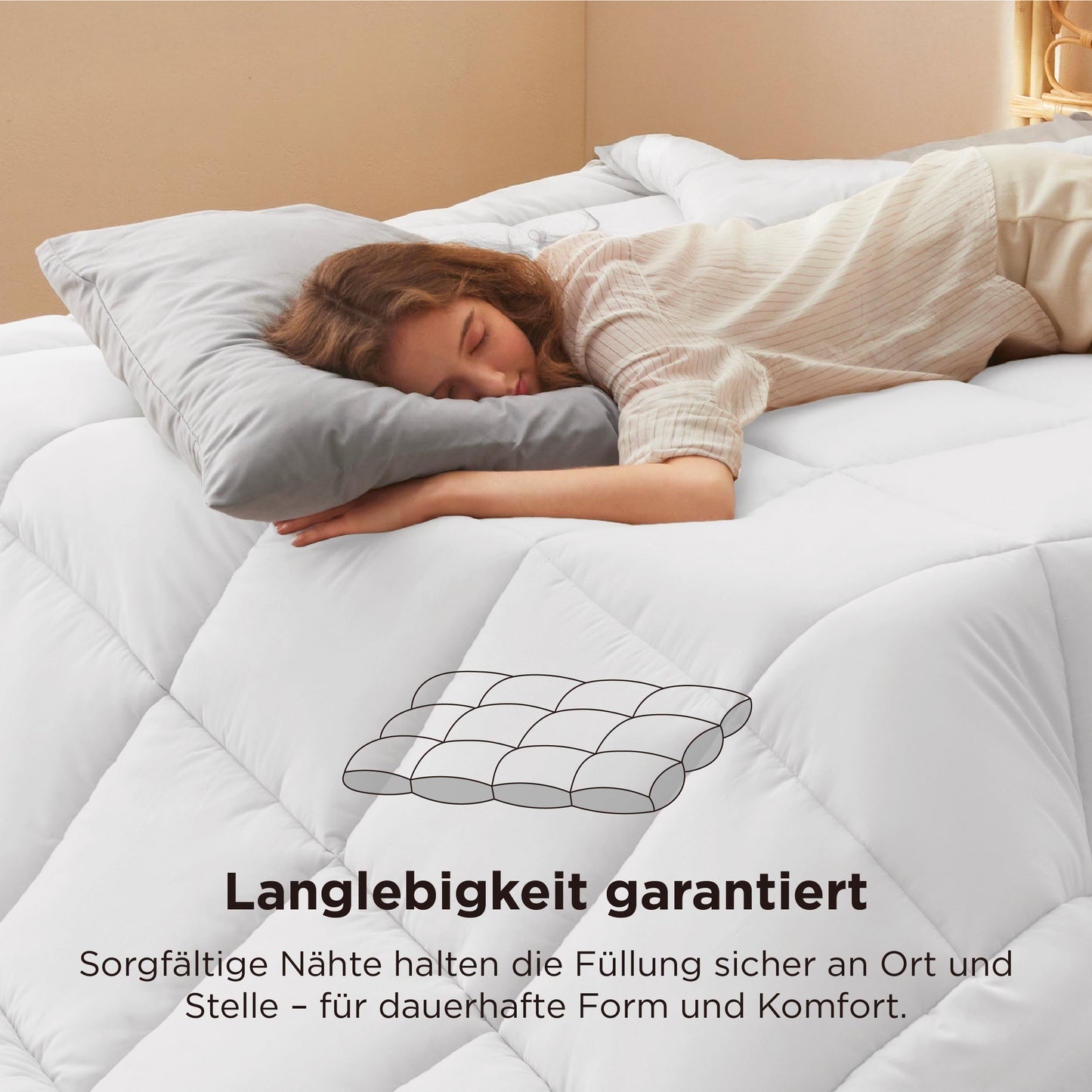 GentleSoft™ Daunen-Alternative Bettdecke 450 g/m²