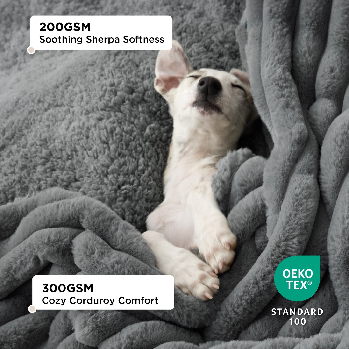 Haustierdecke aus Cord-Fleece