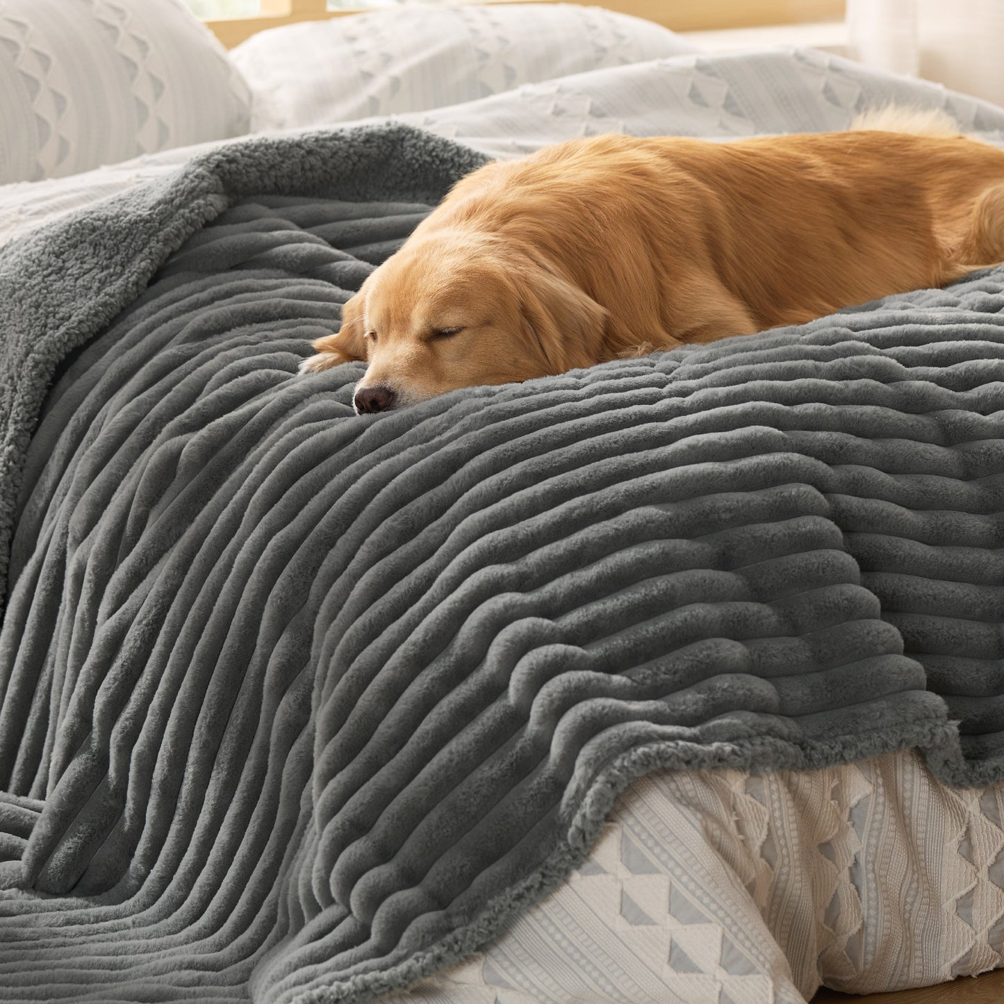 Haustierdecke aus Cord-Fleece