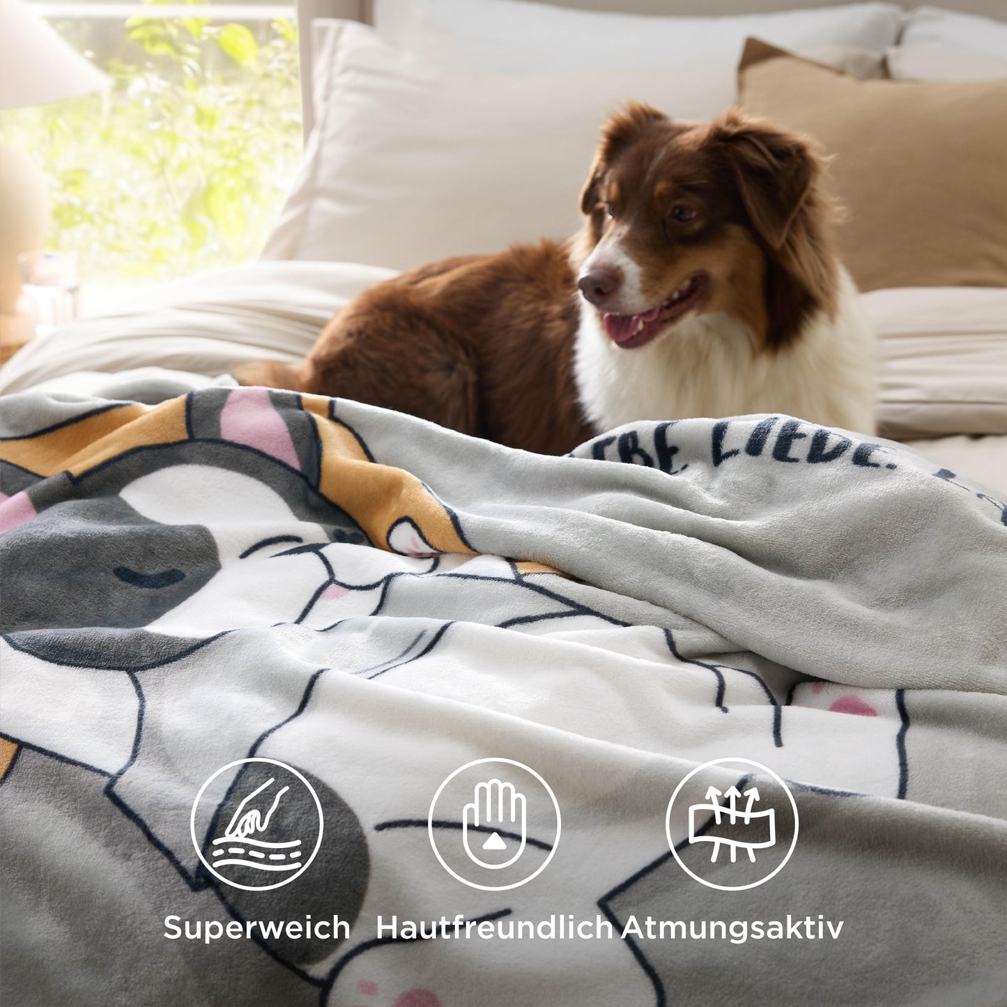 Bedruckte Flanell-Fleece-Decke Zum Verschenken