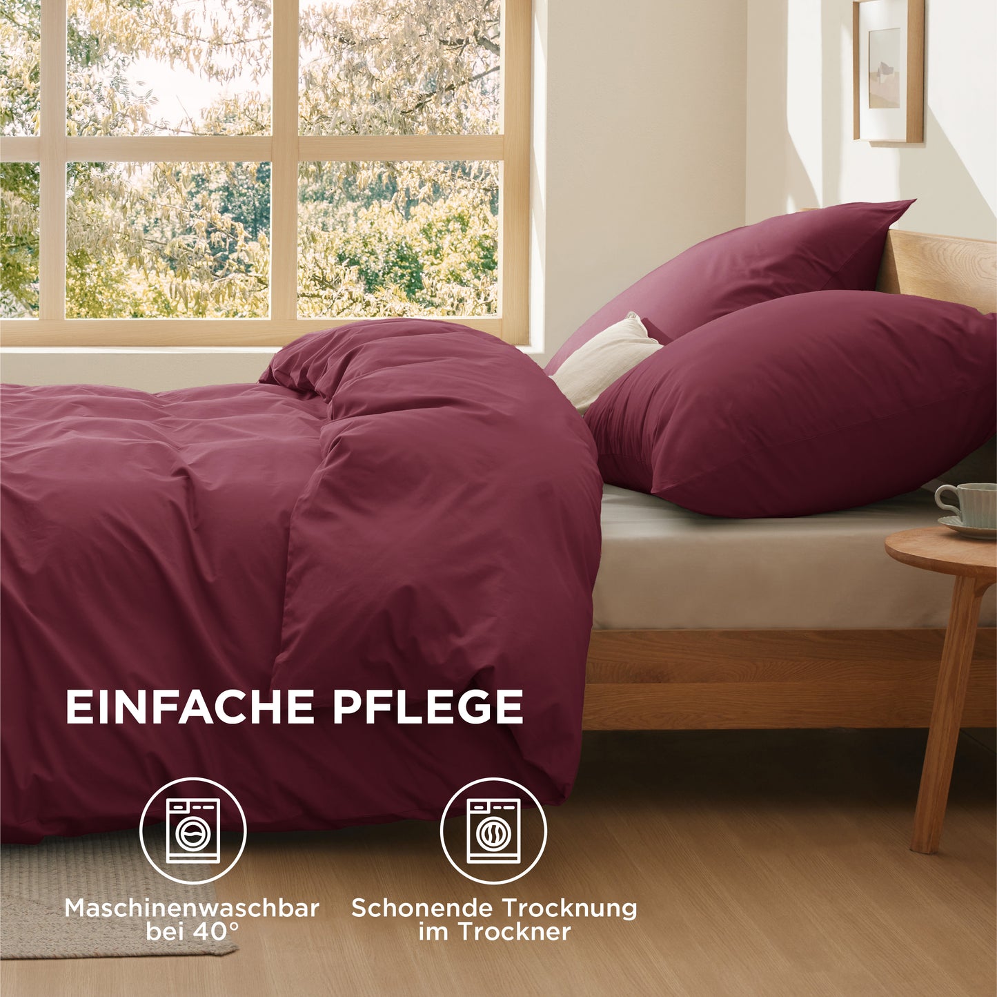 100% Perkal-Baumwolle Bettwäsche Set