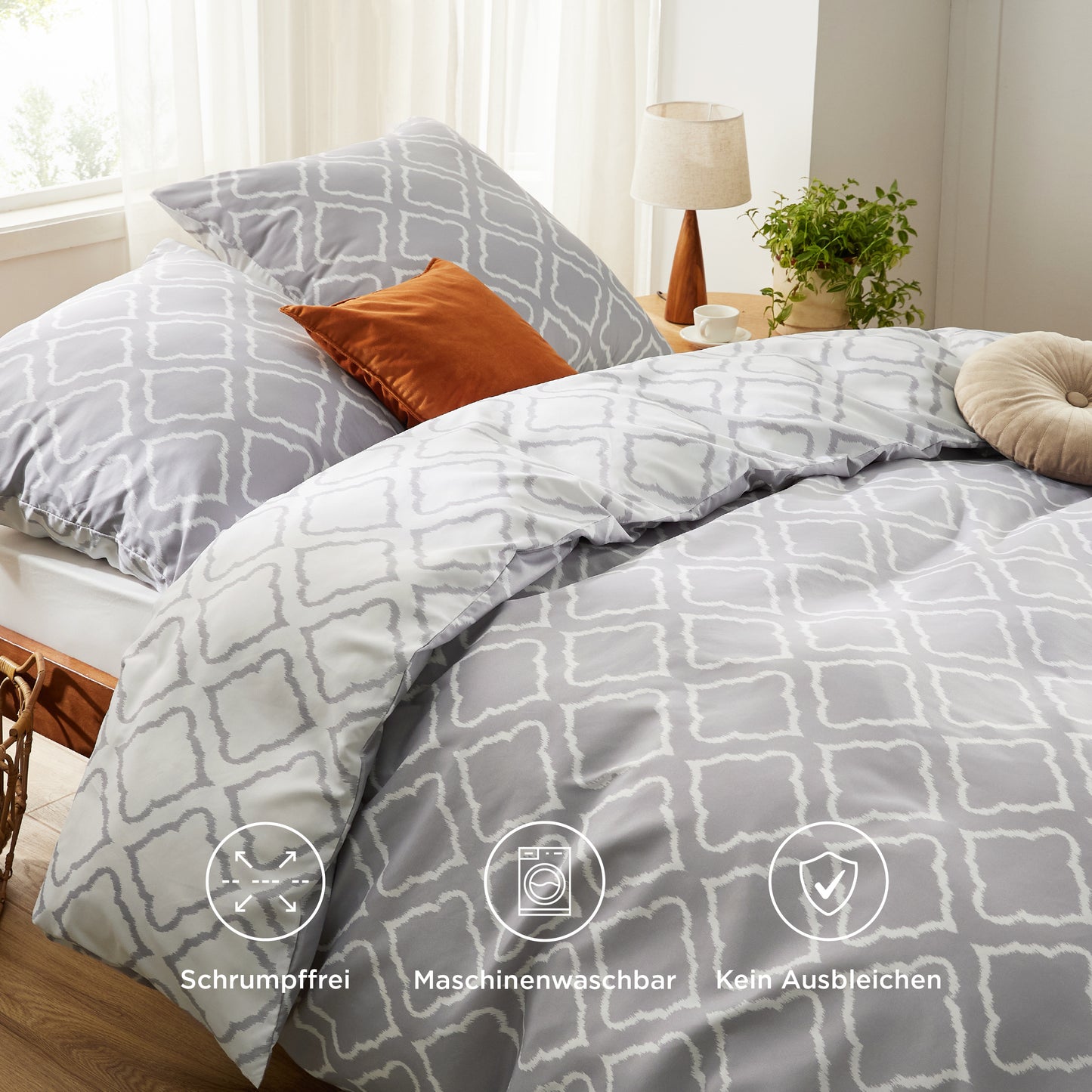 Polyester Mikrofaser Bettwäsche Set Mit Muster