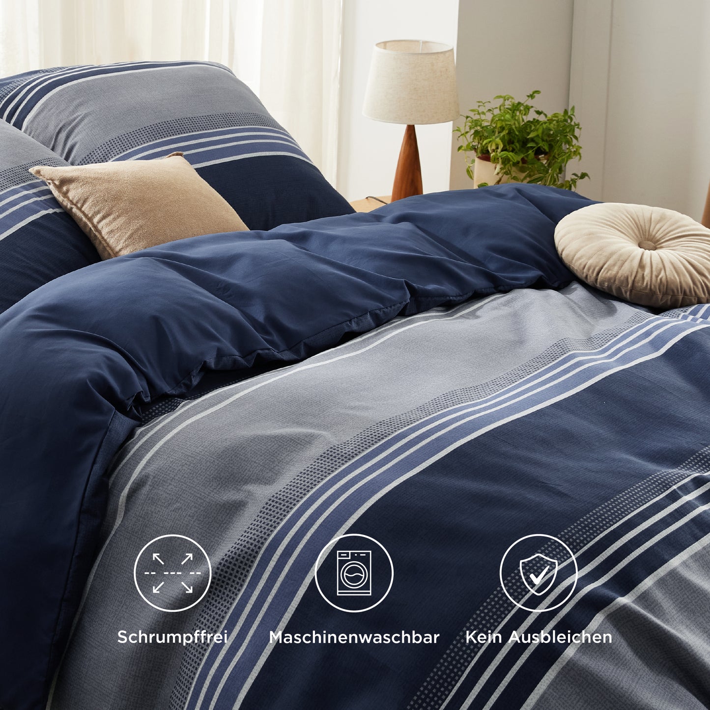 Polyester Mikrofaser Bettwäsche Set Mit Muster