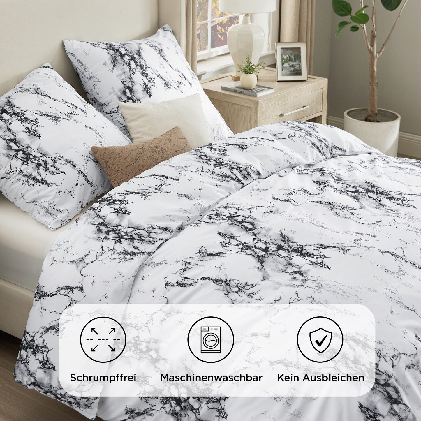 Polyester Mikrofaser Bettwäsche Set Mit Muster