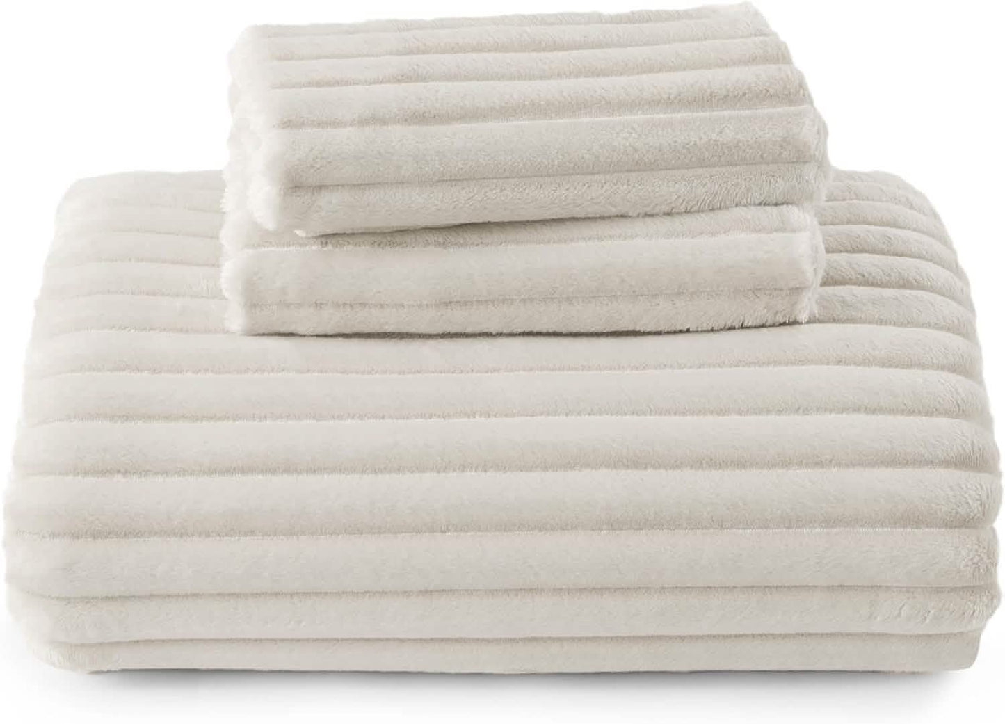 Flanell-Bettwäsche-Set mit Streifenmuster