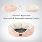 Rundes Flanell-Katzenbett