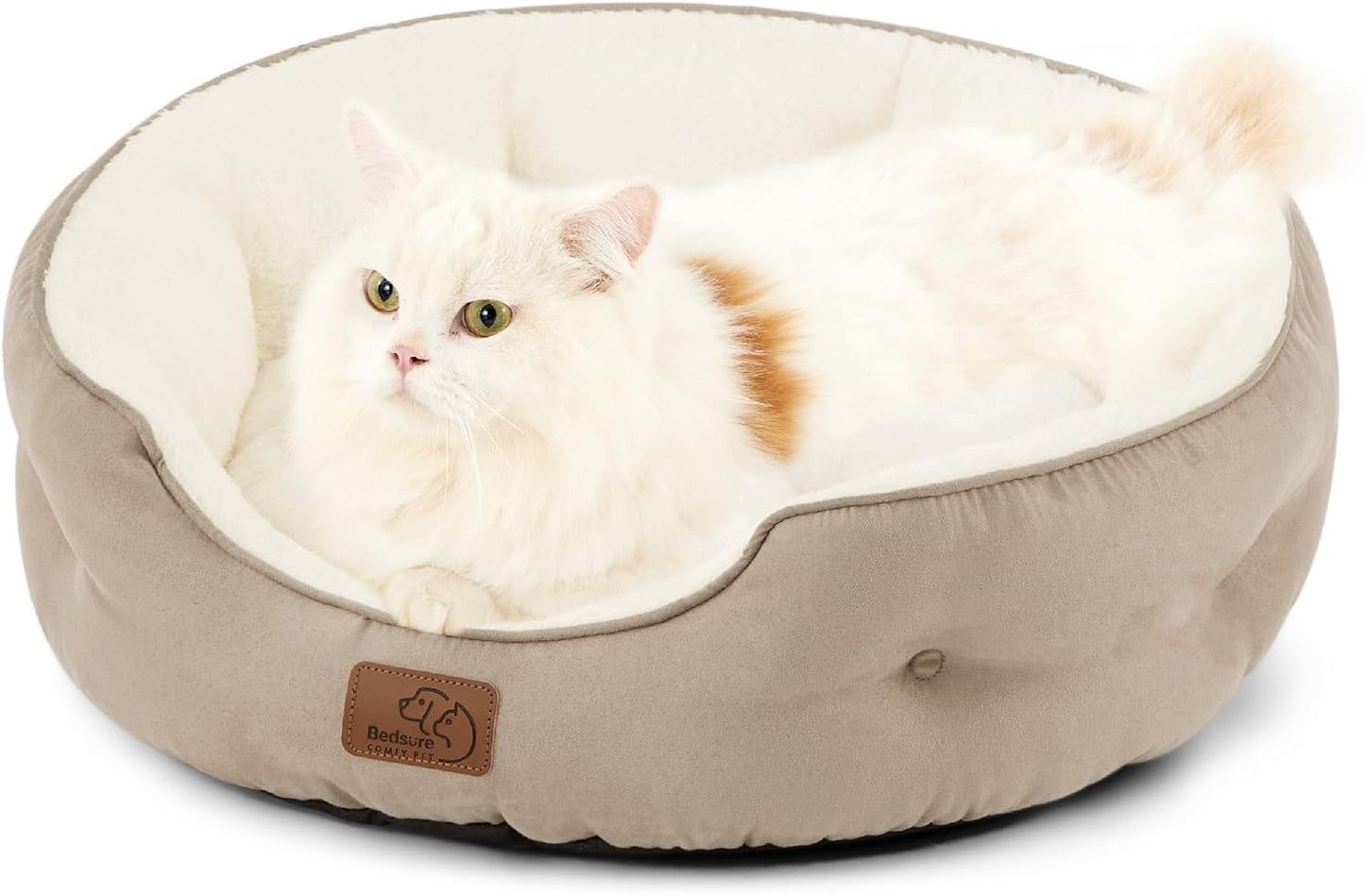 Rundes Flanell-Katzenbett
