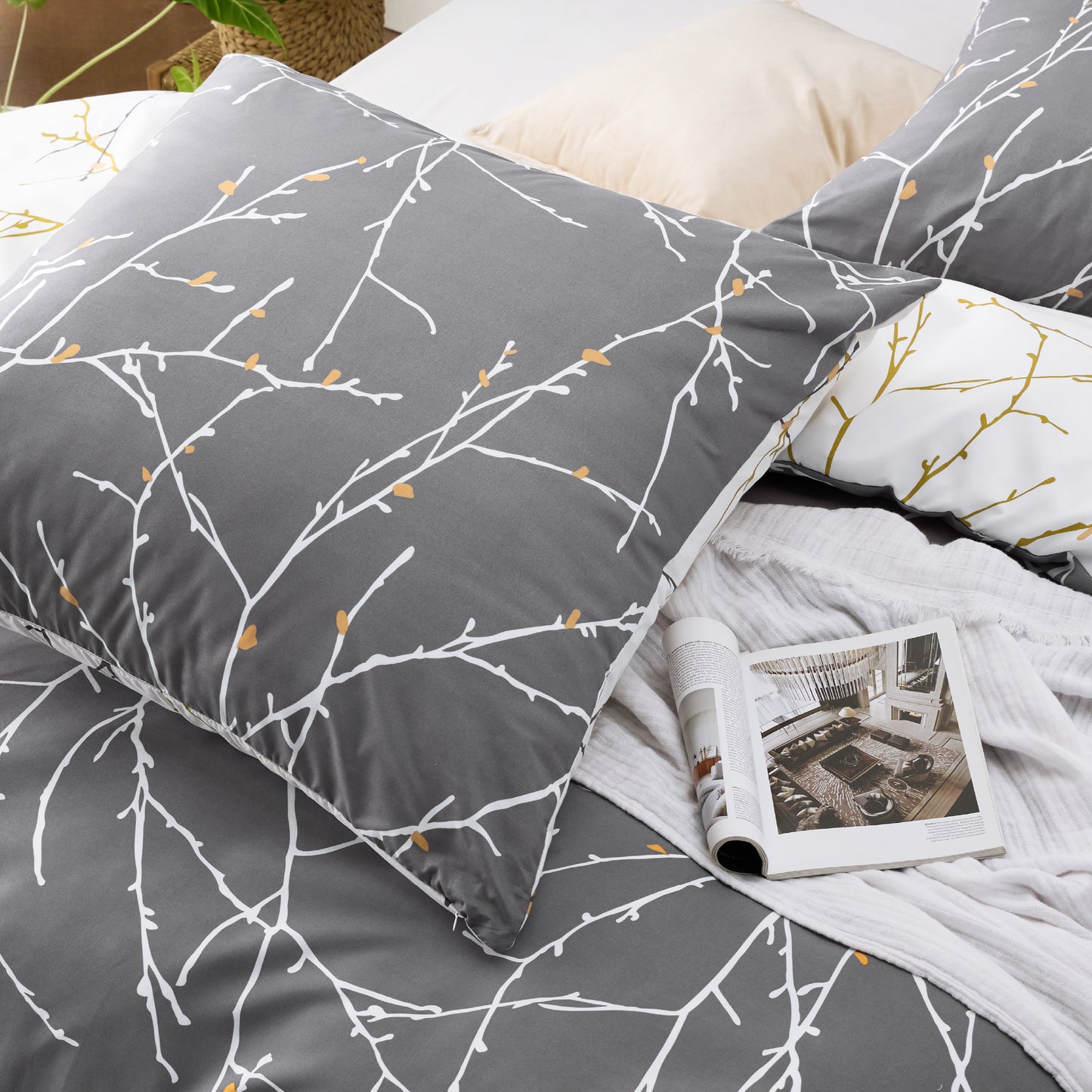 Polyester Mikrofaser Bettwäsche Set Mit Muster